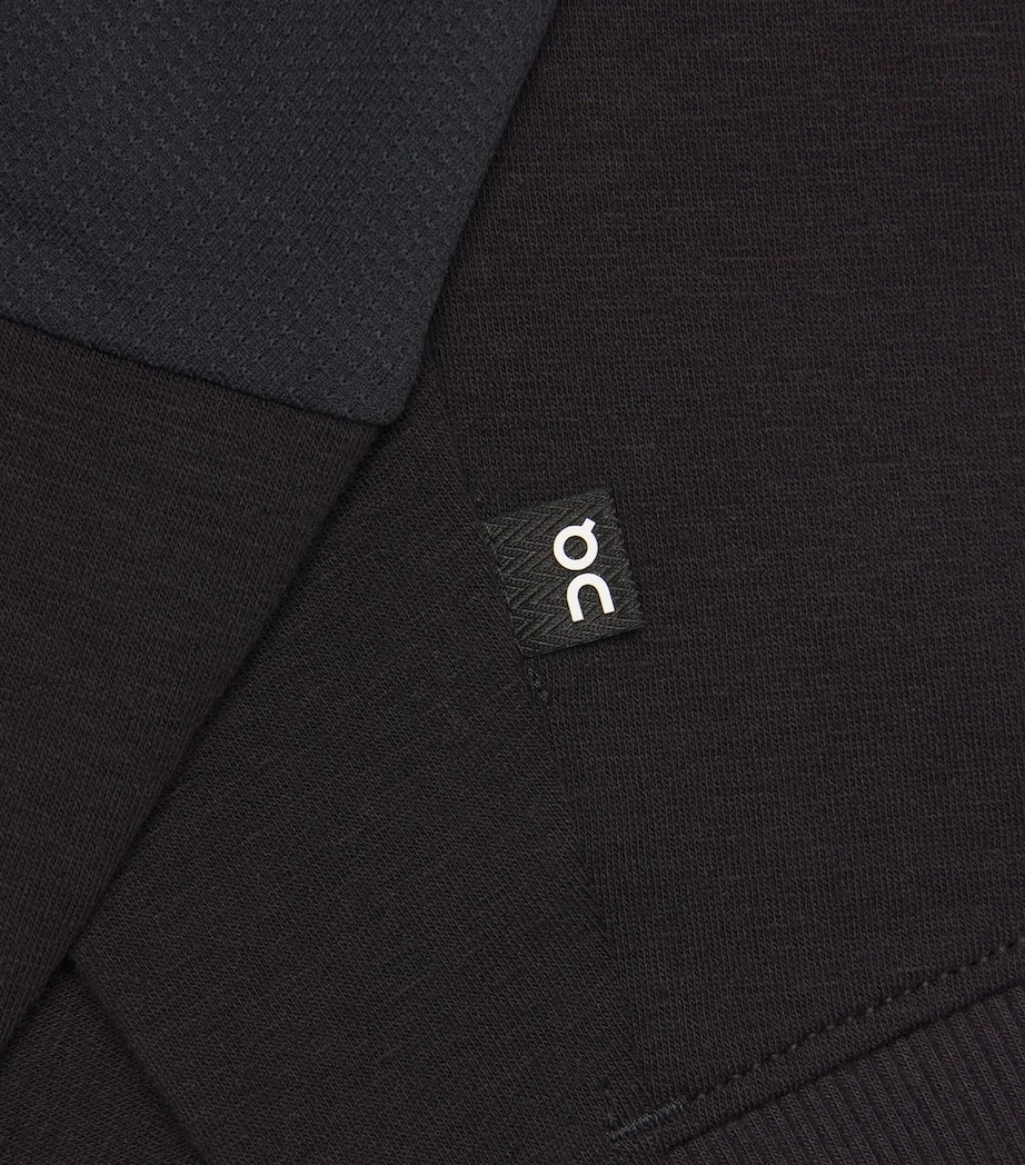 On Womens Cotton-Blend Movement Crew Sweatshirt Black Image 5