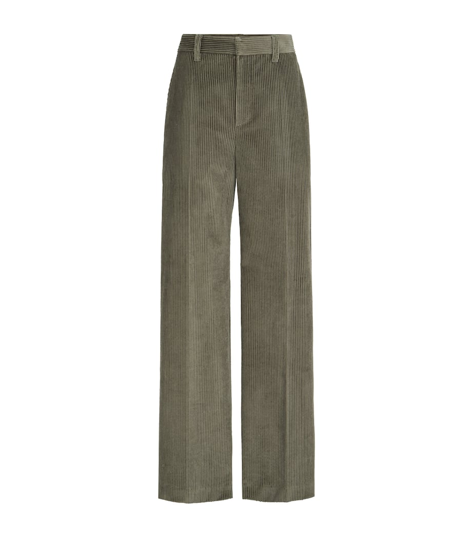 Brunello Cucinelli Womens Cotton Corduroy Tailored Trousers Image 1