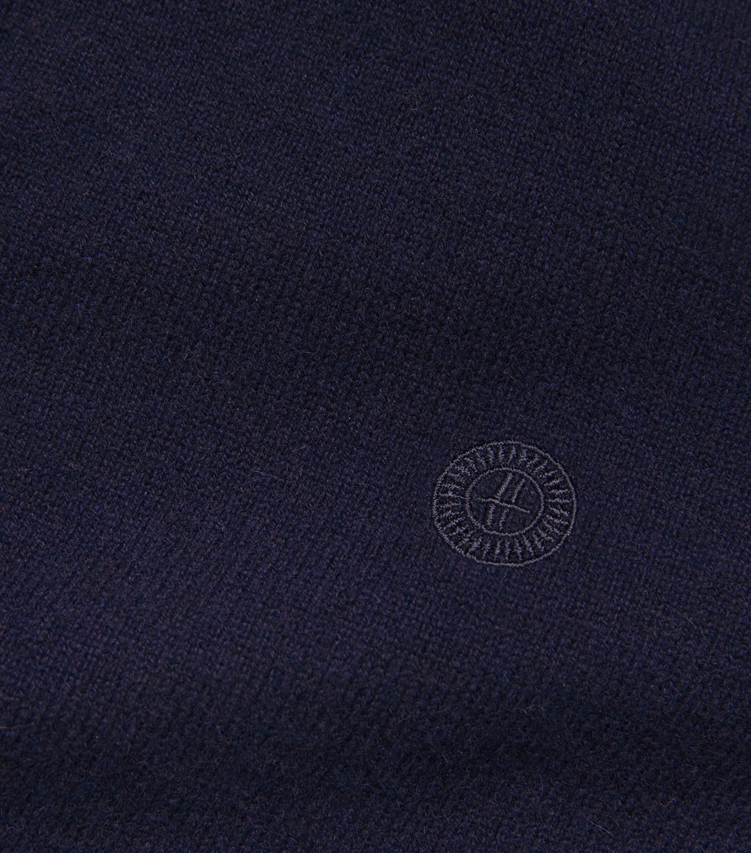 Cashmere Zip-Up Sweater T&D NAVY Image 5