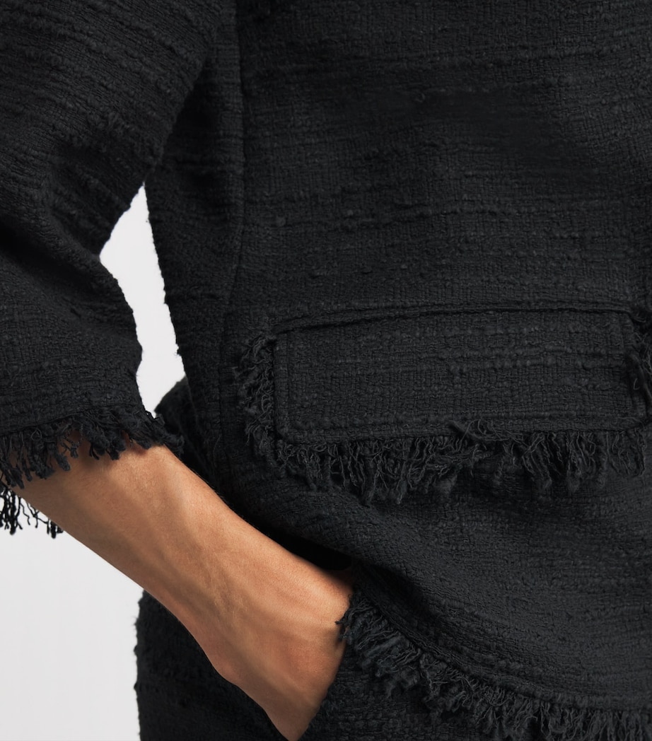 Cotton-Blend Diana Blouse 050 BLACK Image 6