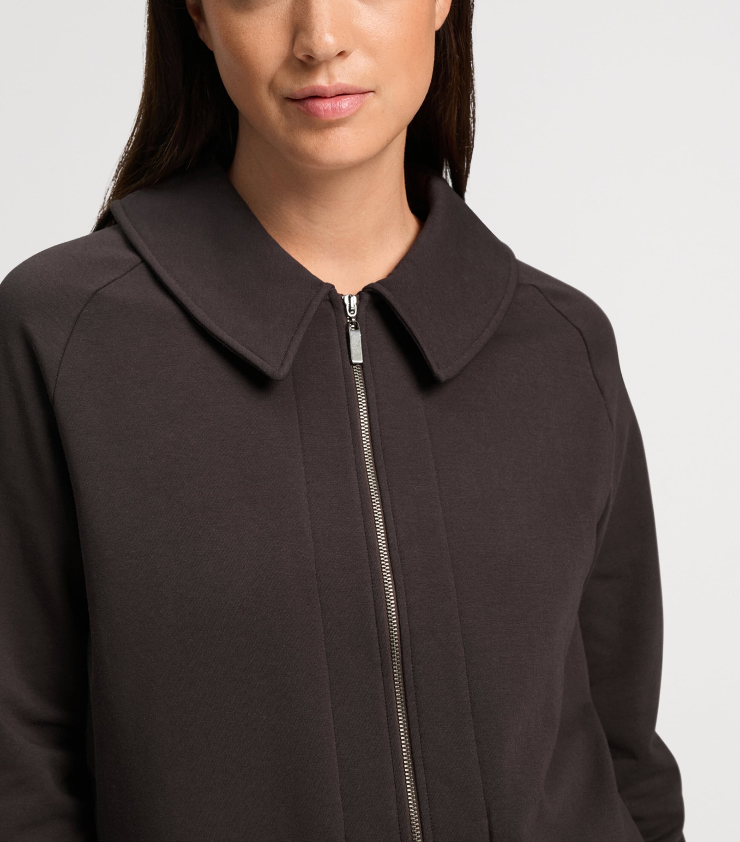Hanro Womens Cotton Natural Living Cardigan Dark Mocha Image 6