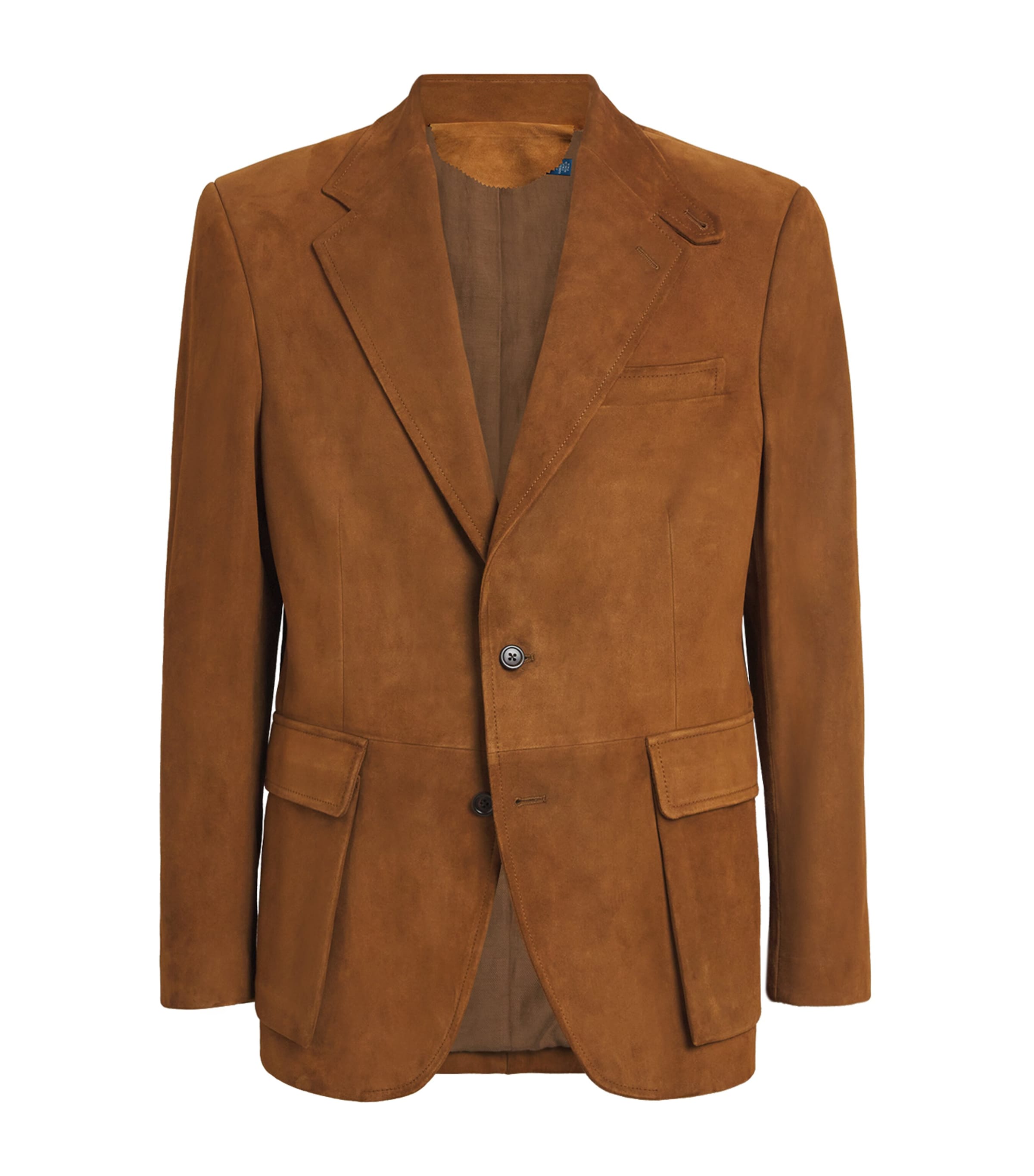 Polo Ralph Lauren Suede Rl67 Blazer In Brown