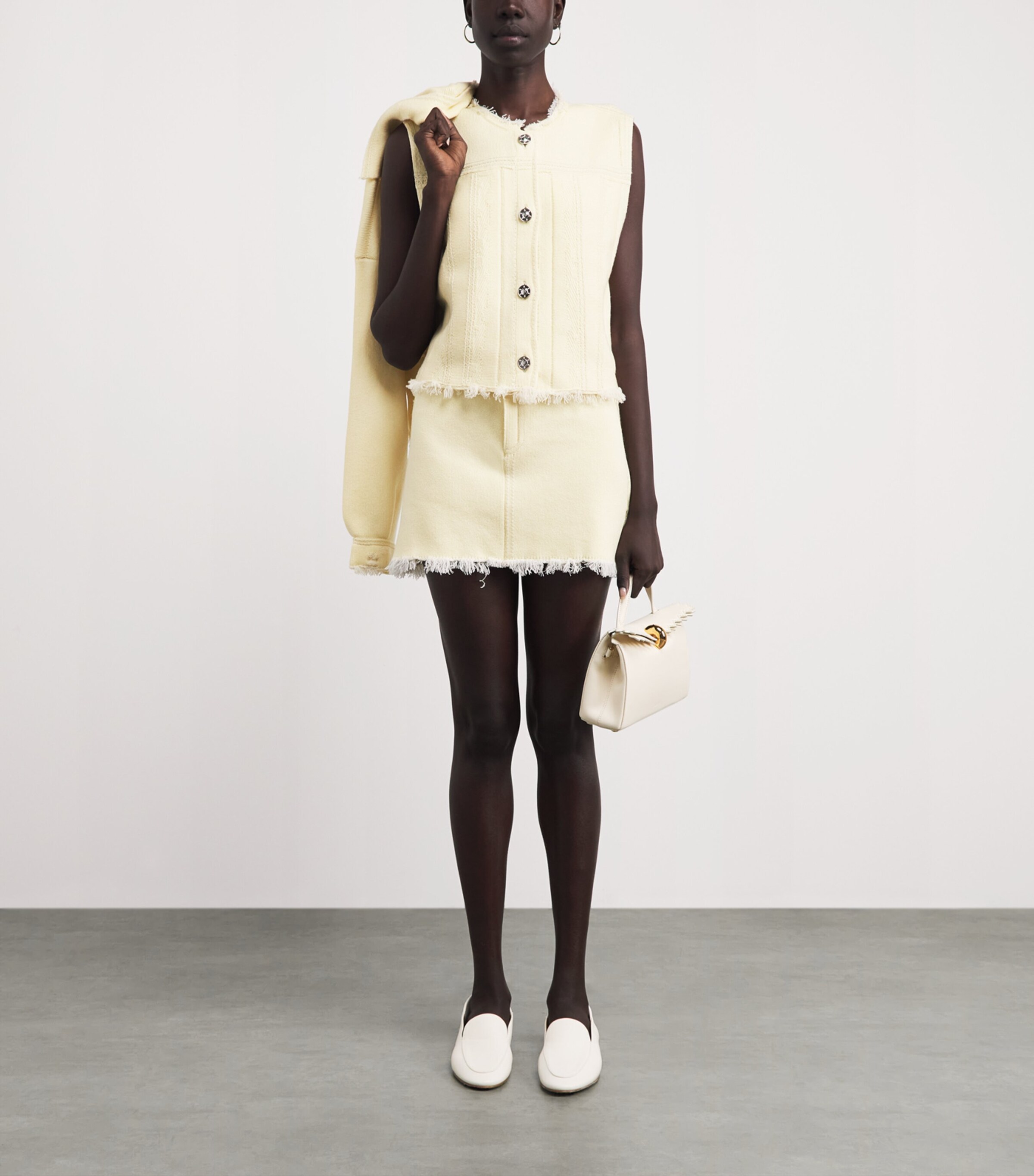 Cashmere-Cotton Denim Jacket 573 BUTTER DENIM Image 2