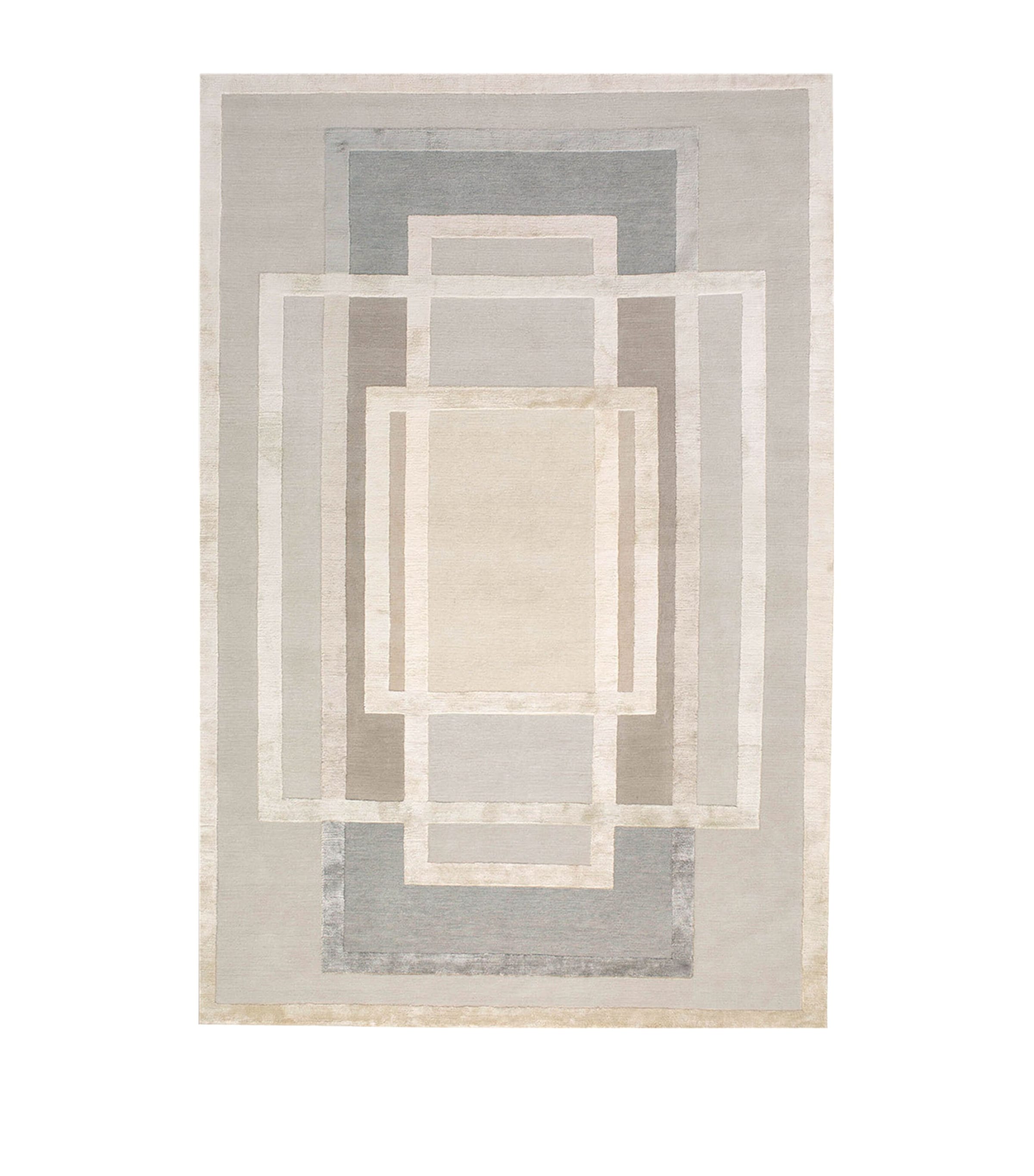 The Rug Company X David Rockwell Platinum Rug In Silver