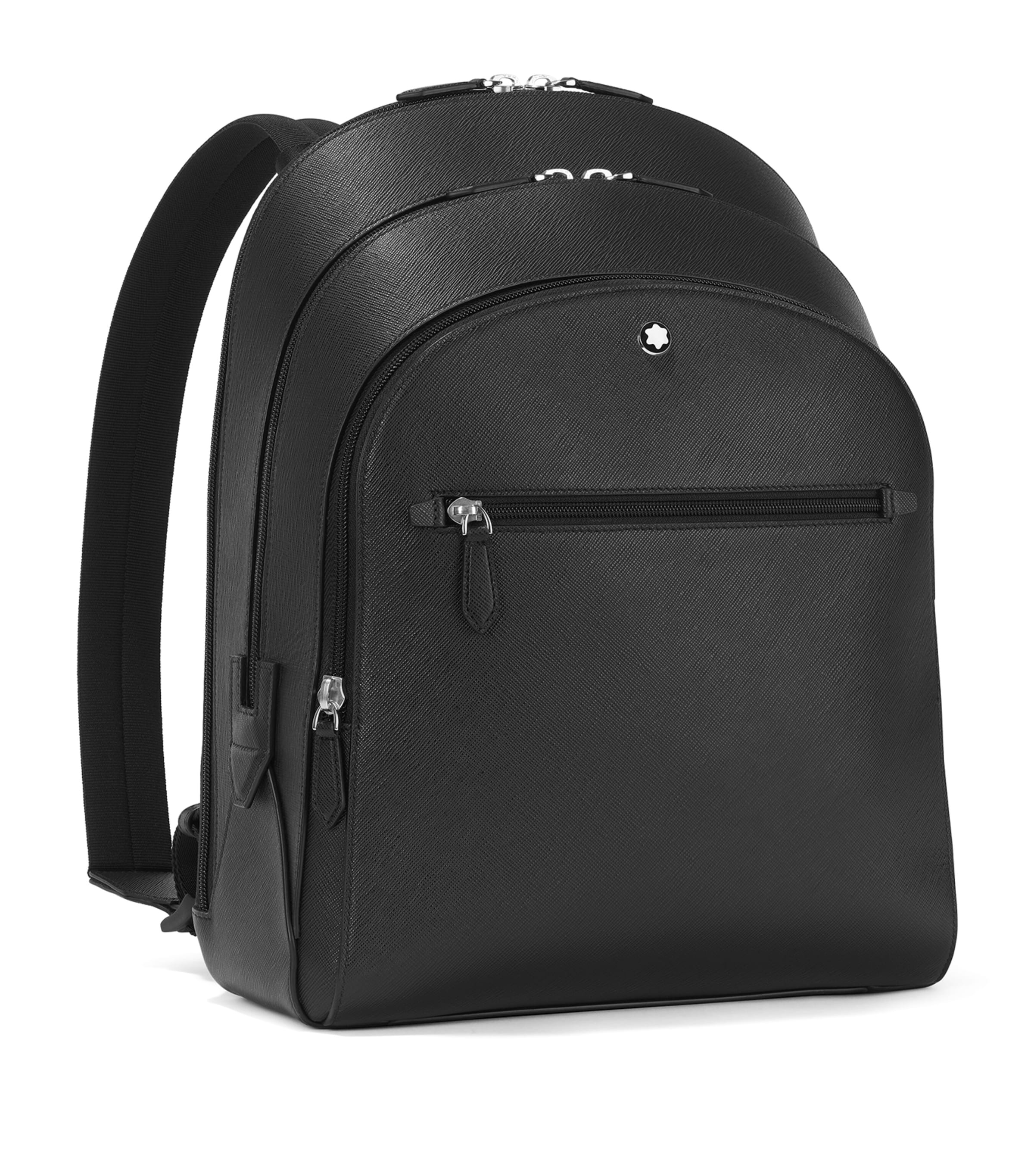 Montblanc Medium Leather Sartorial Backpack Black Image 6