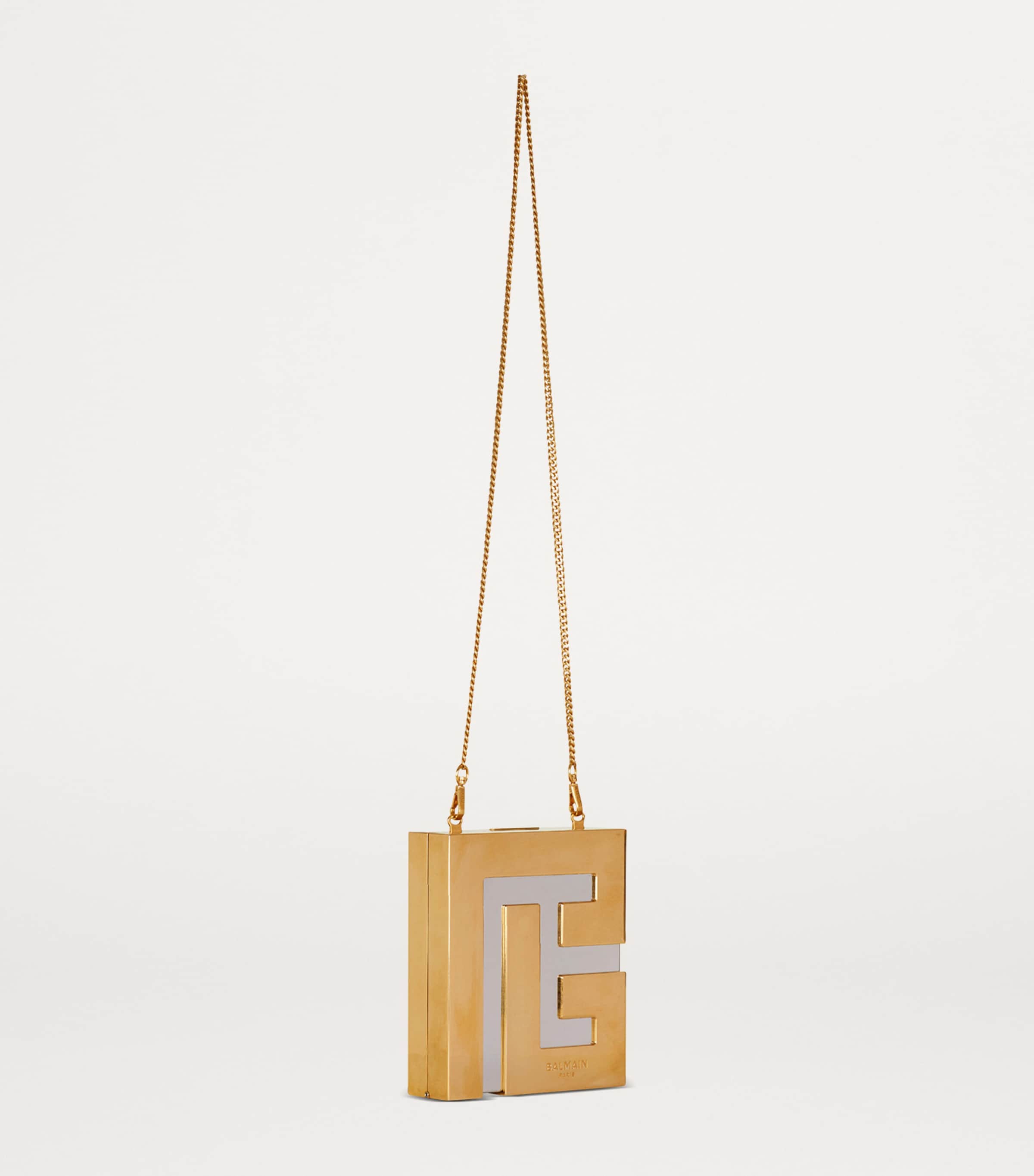 Metal Monogram Clutch Bag IAB OR/ARGENT Image 2