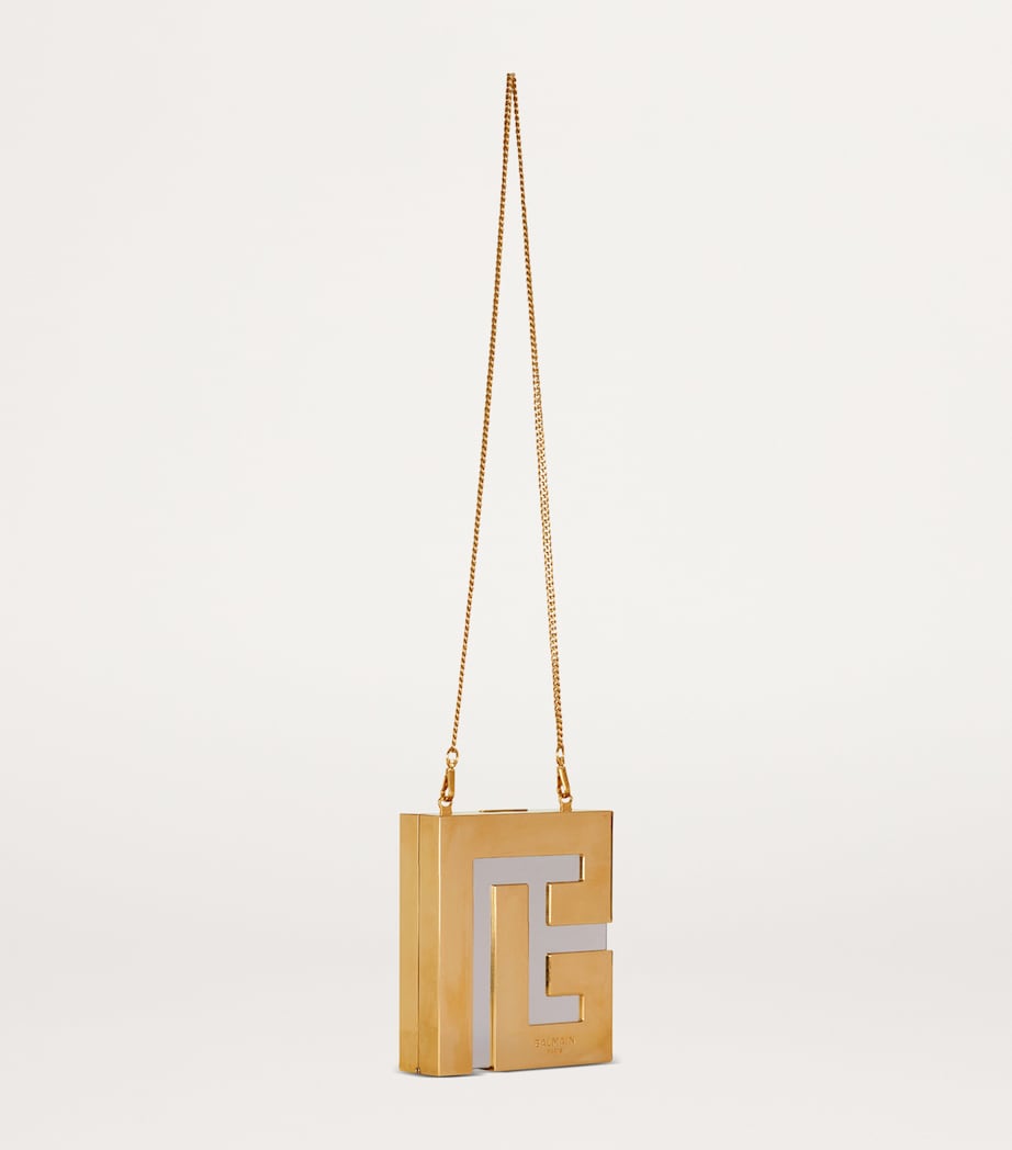 Metal Monogram Clutch Bag IAB OR/ARGENT Image 2