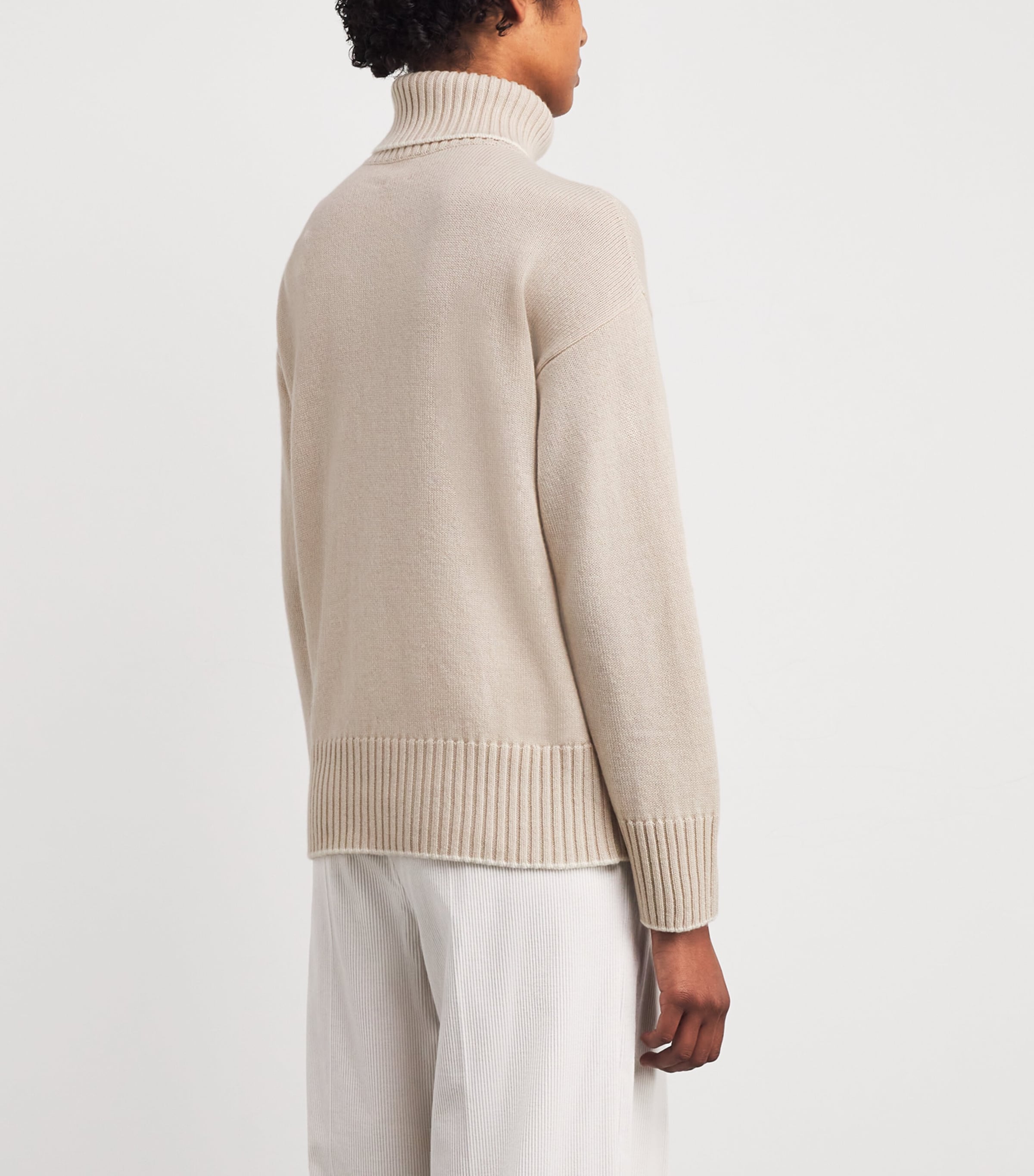 Cashmere Rollneck Sweater SABBIA,PANNA Image 4
