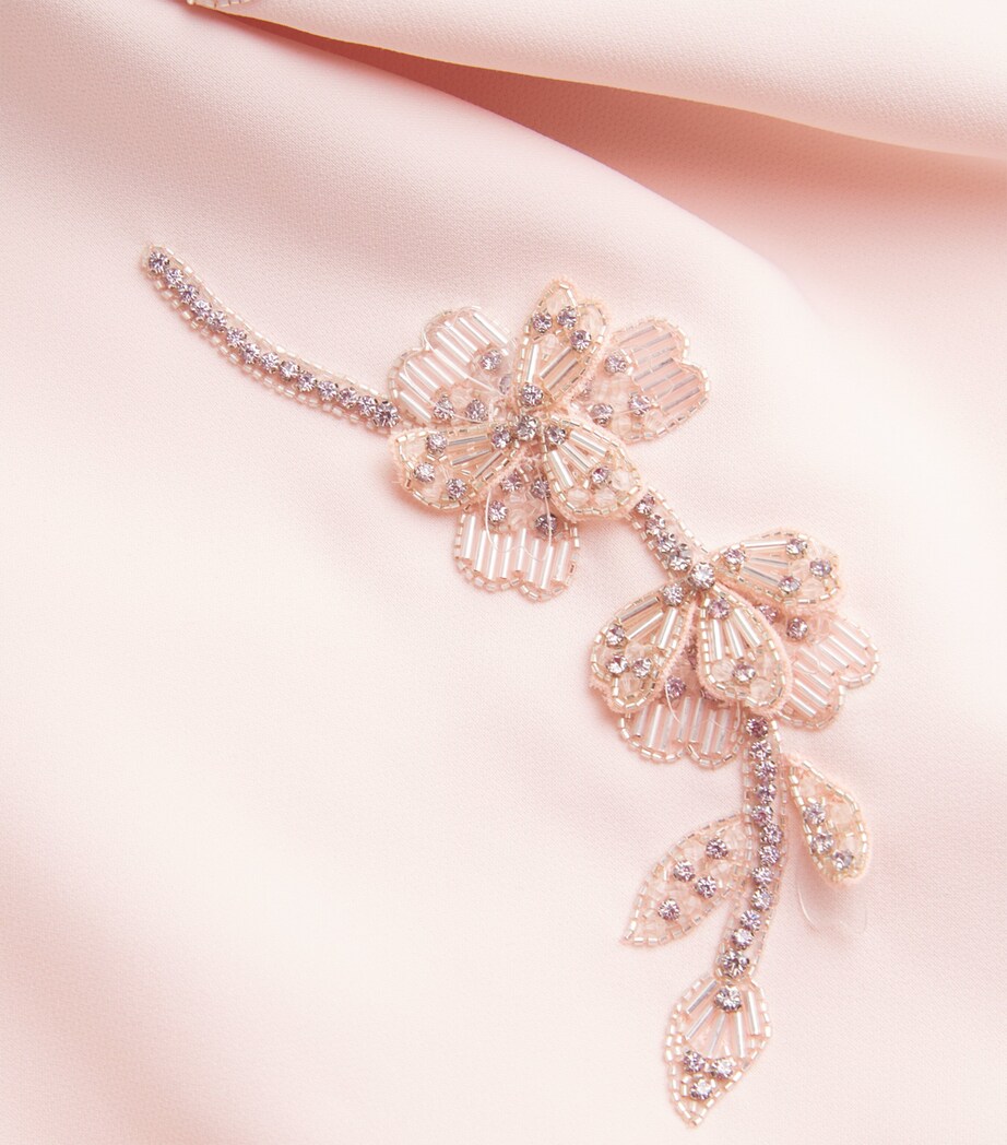 Embellished Strapless Lisa Midi Dress PALE PINK Image 5