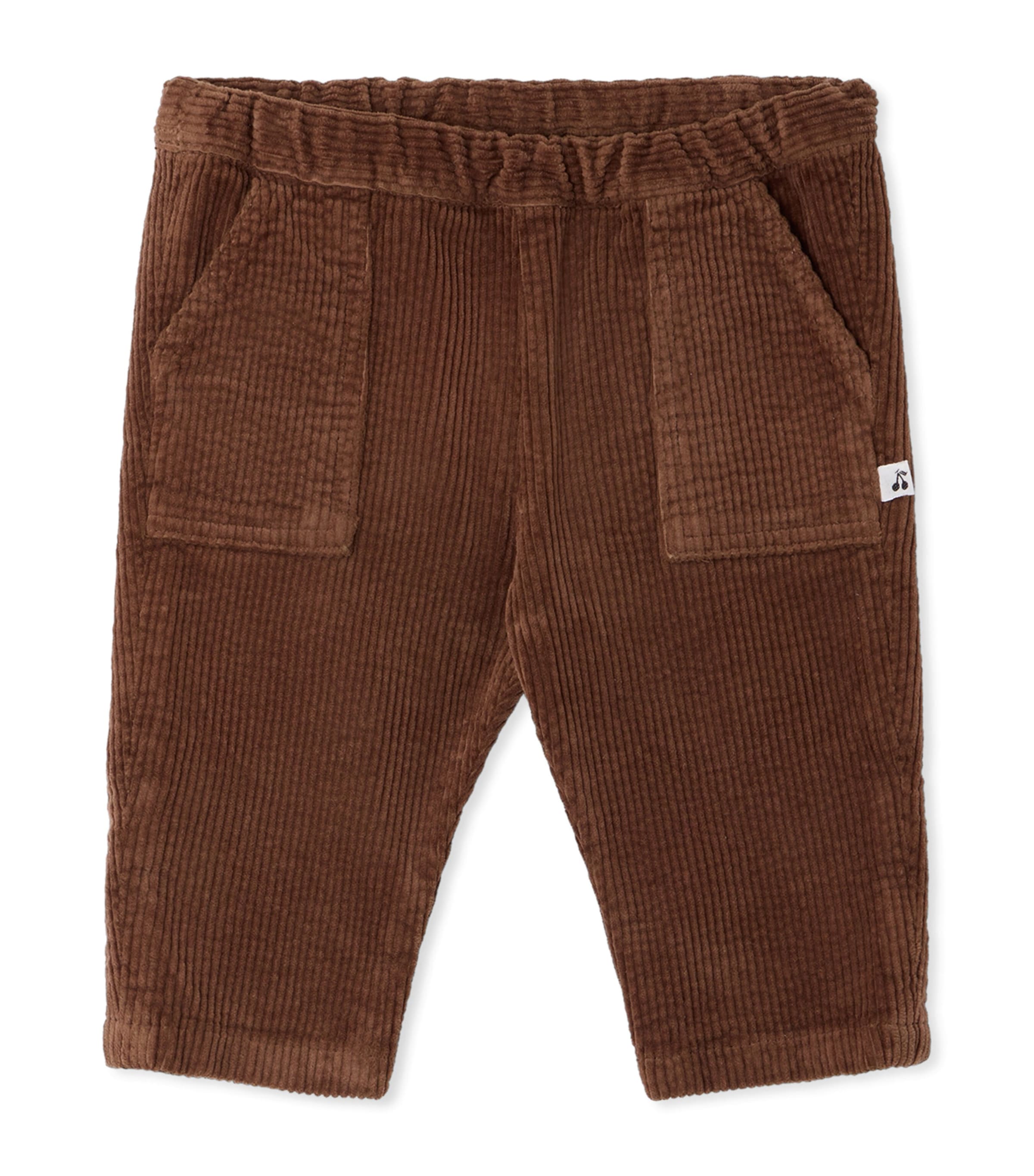 Bonpoint Stretch-Cotton Corduroy Trousers (6-18 Months) Reglisse Image 1
