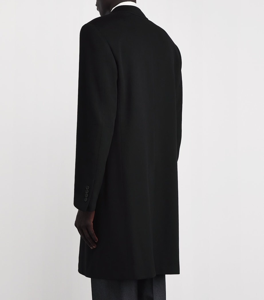 Wool-Cashmere Overcoat 100 BLACK Image 4