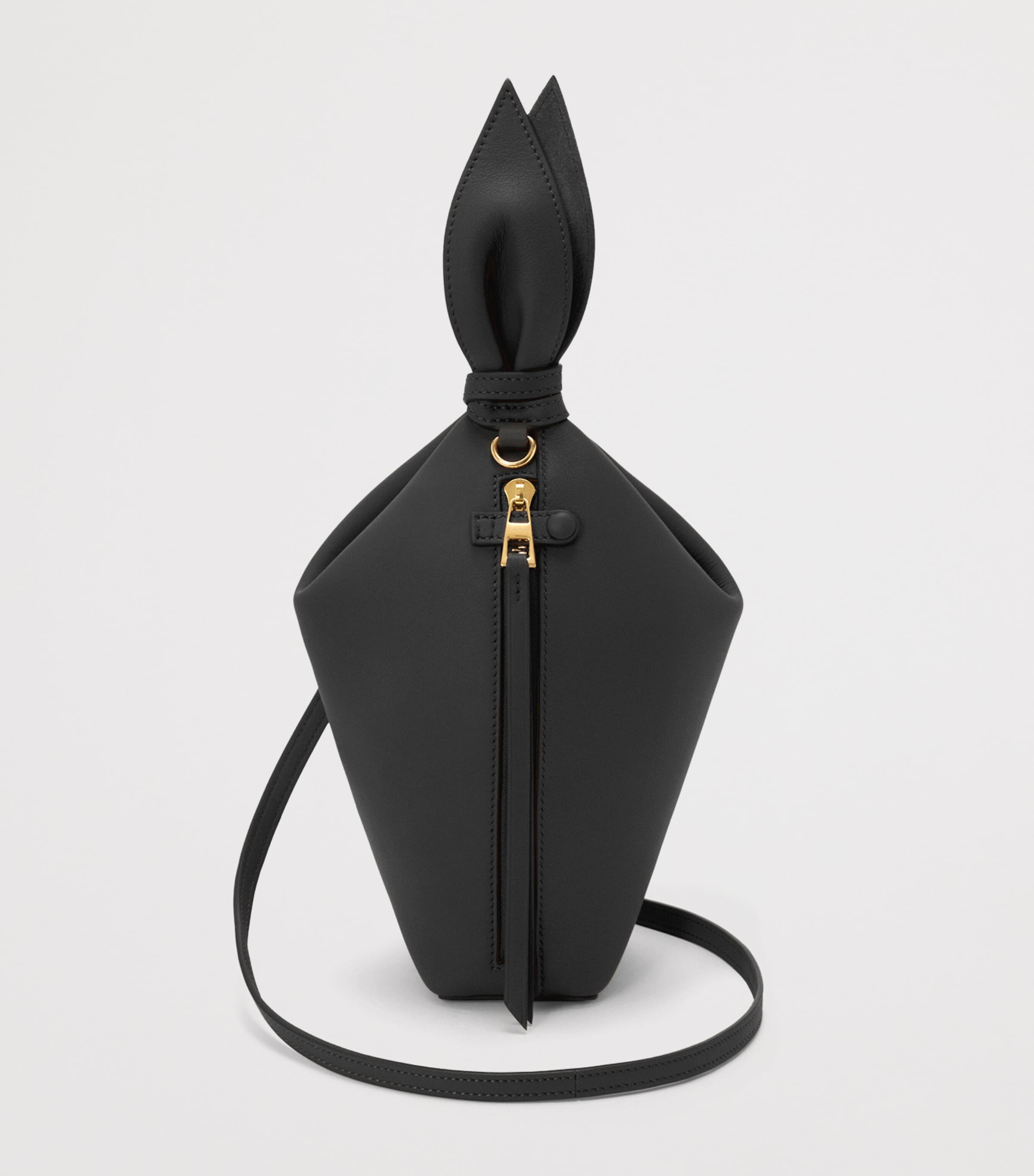 LOEWE Leather Scarf Backpack Black Image 4