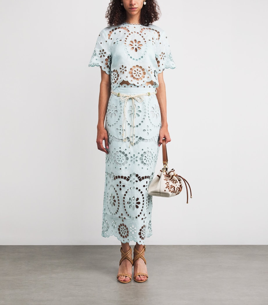 Linen Embroidered Awaken Top MINTMIT Image 2