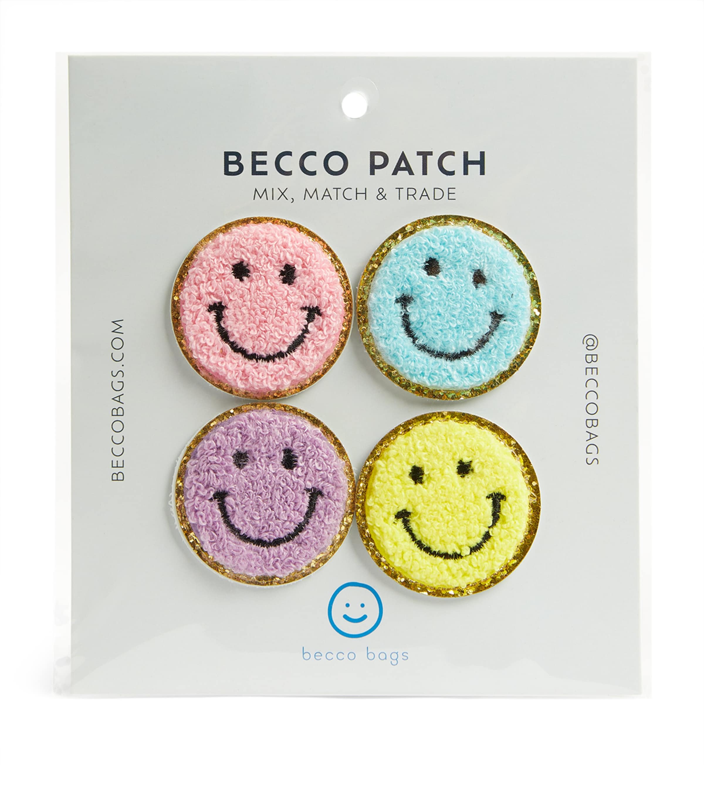 Becco Bags Smiley Faces Patch Pack