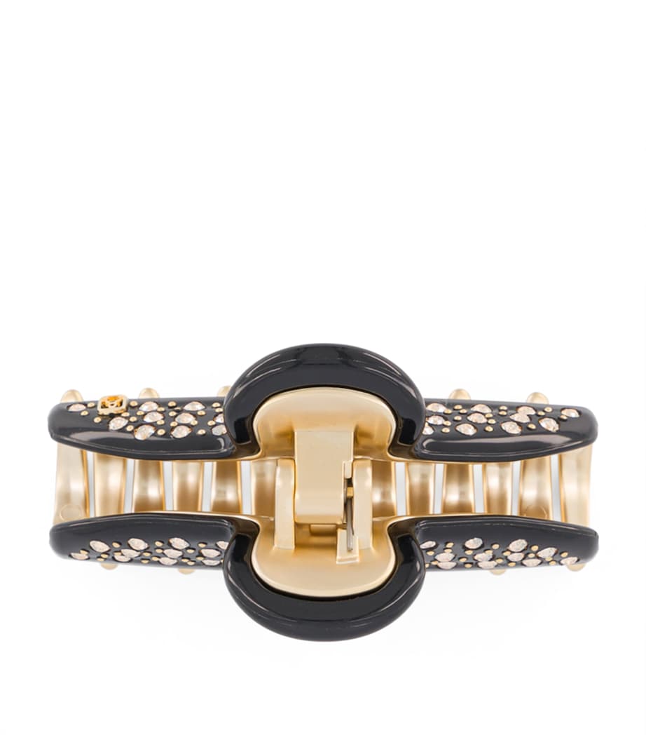 Gold-Plated Claw Hair Clip N3- NOIR B/OR Image 3