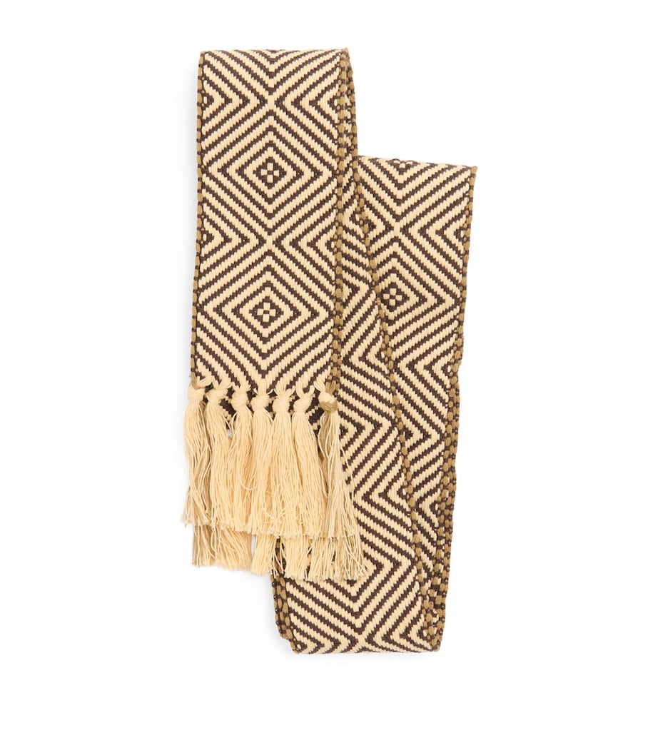 Cotton-Blend Jacquard Scarf N48 Image 1