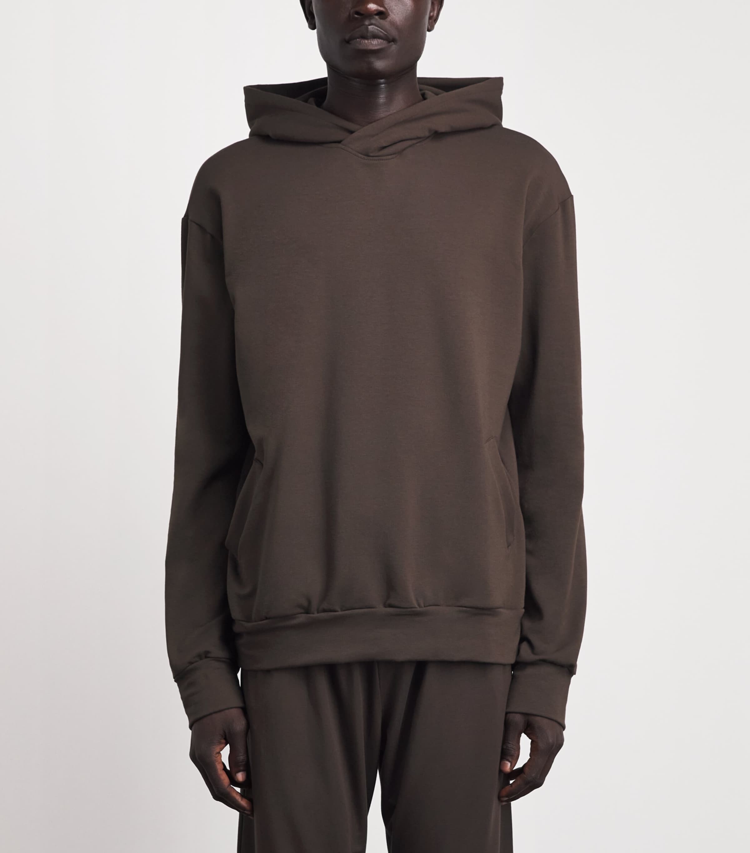 Homebody Mens Snuggle Hoodie Coffee Bean Image 4