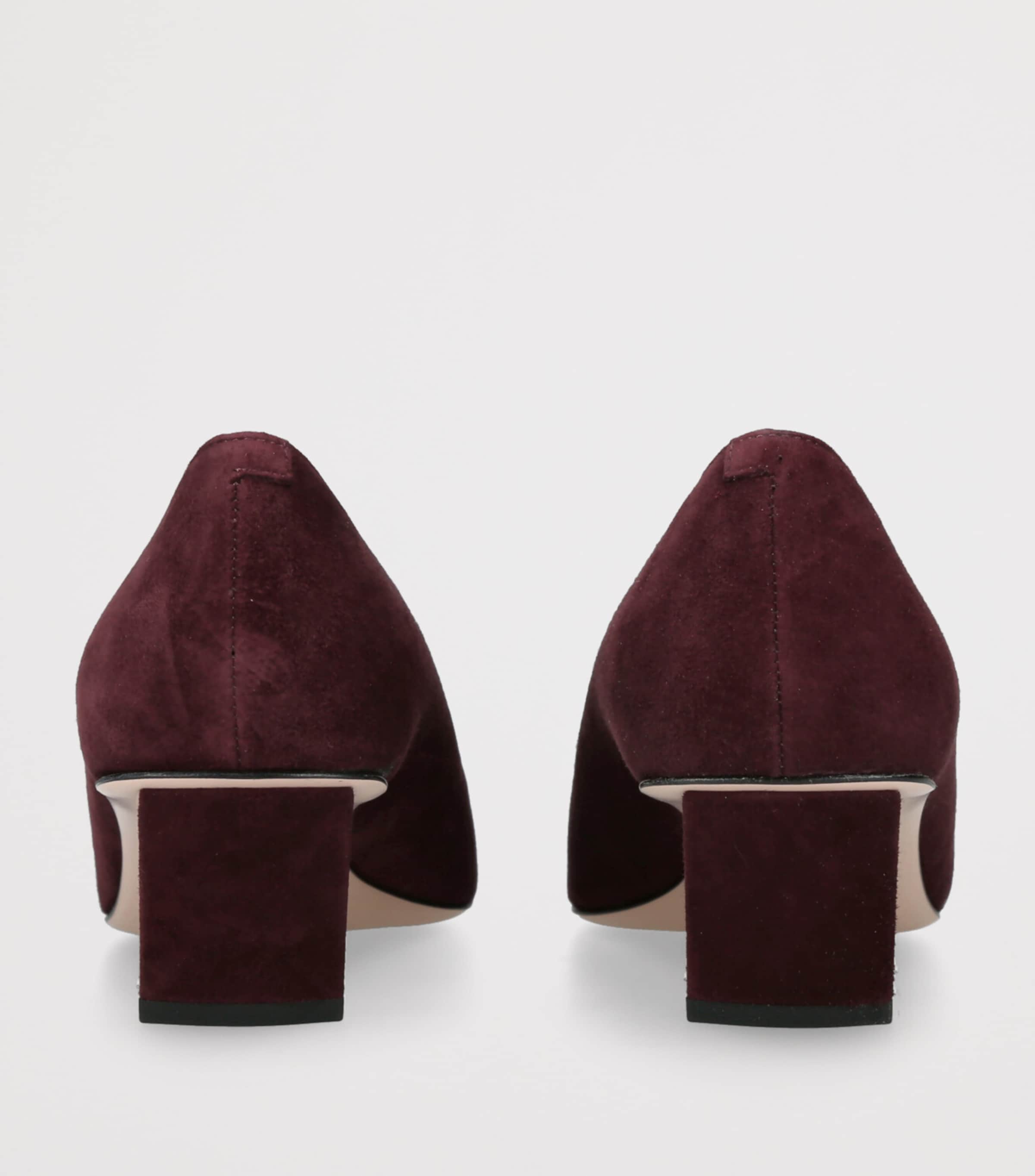 Suede Belle Vivier Pumps 45 WINE Image 2