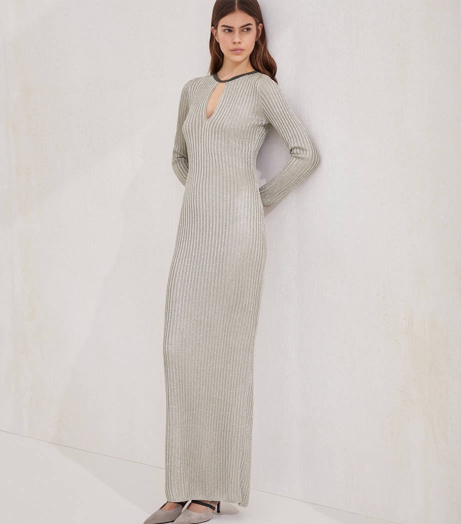 Sparkling Rib-Knit Dress C1279 Image 3
