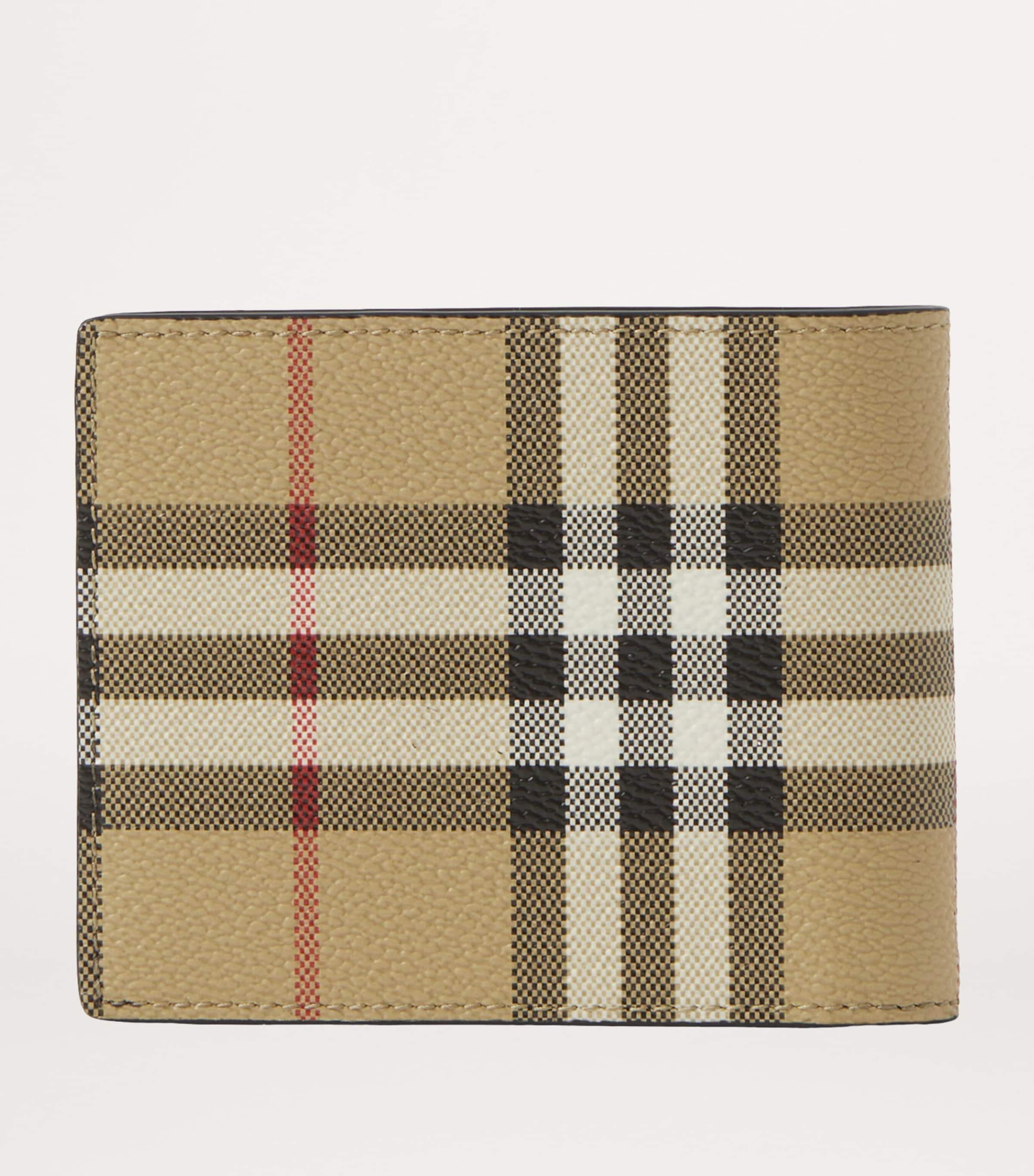 Slim Check Bifold Wallet ARCHIVE BEIGE Image 4