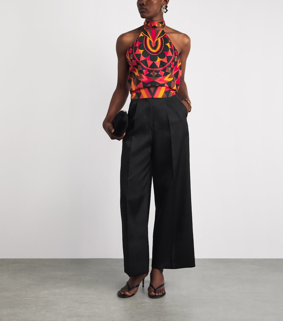 PUCCI Womens Silk Marmo Scarf Top Image 2