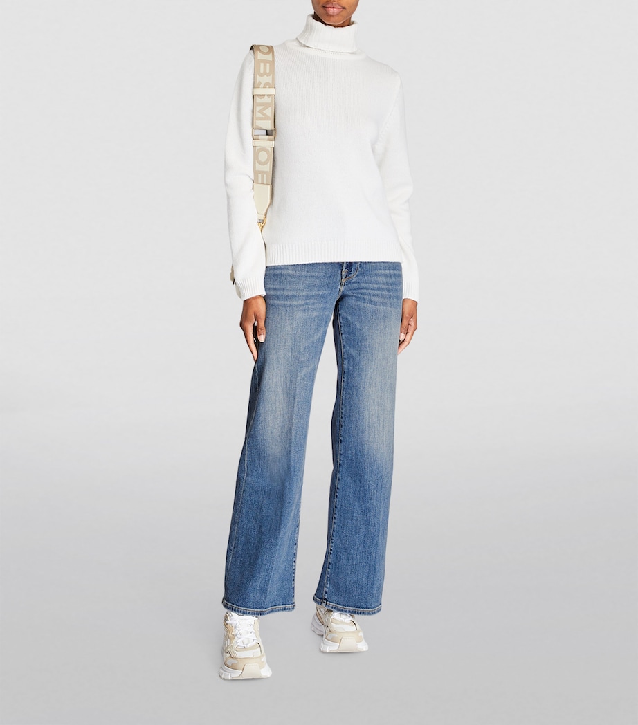 Le Slim Palazzo Wide-Leg Jeans DRIZZLE Image 2