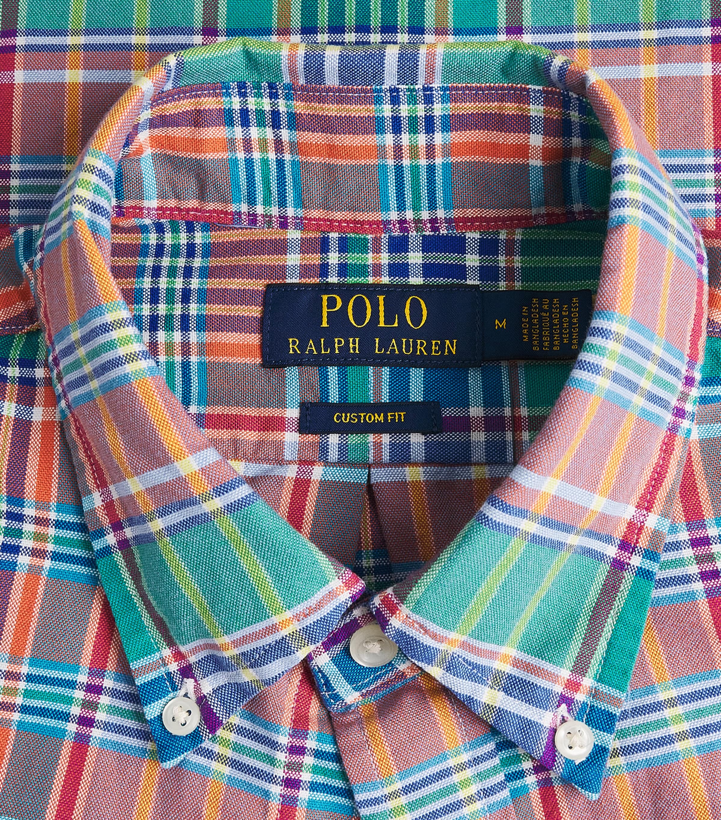 Cotton Check Oxford Shirt 1606B MLN SP RYL MLT Image 5