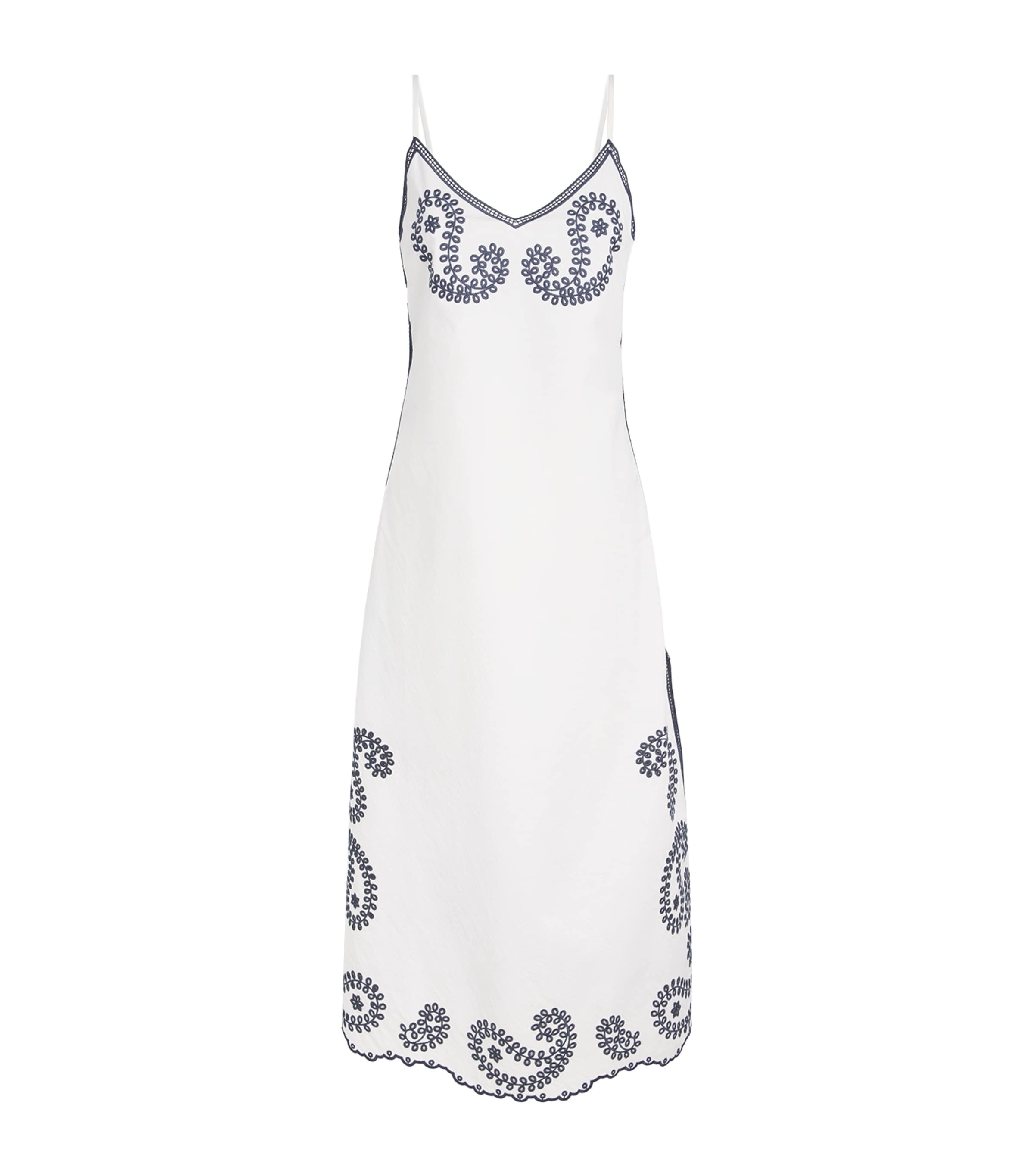 Claudie Pierlot Womens Stretch-Cotton Maxi Dress Dual Color Image 1