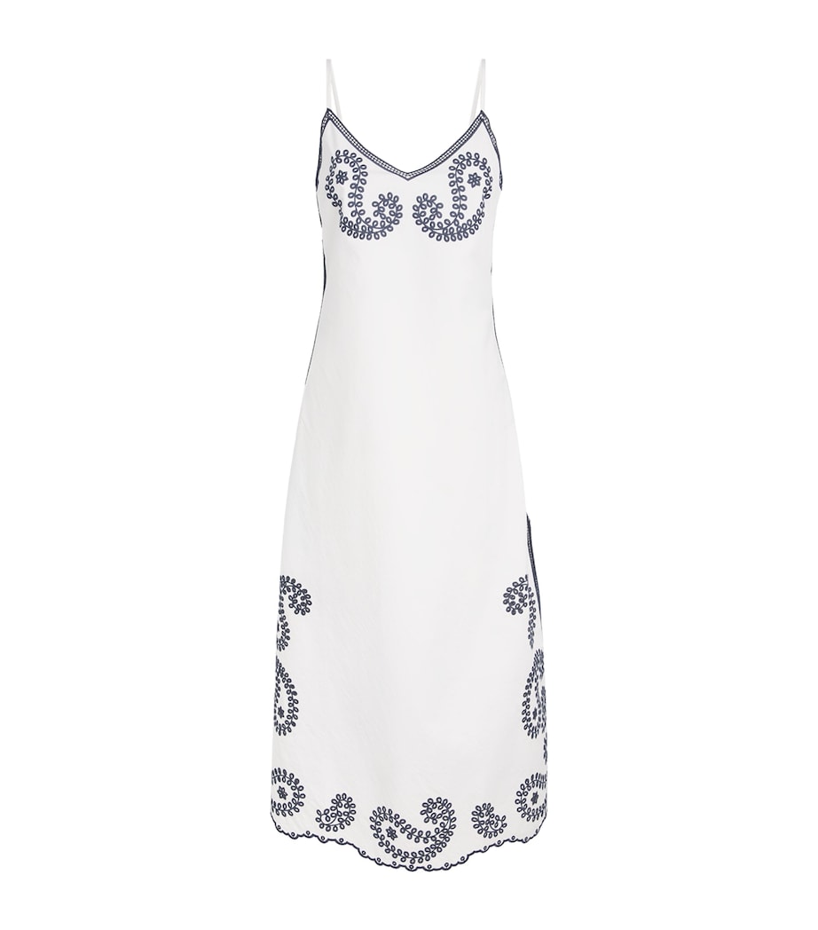 Claudie Pierlot Womens Stretch-Cotton Maxi Dress Dual Color Image 1