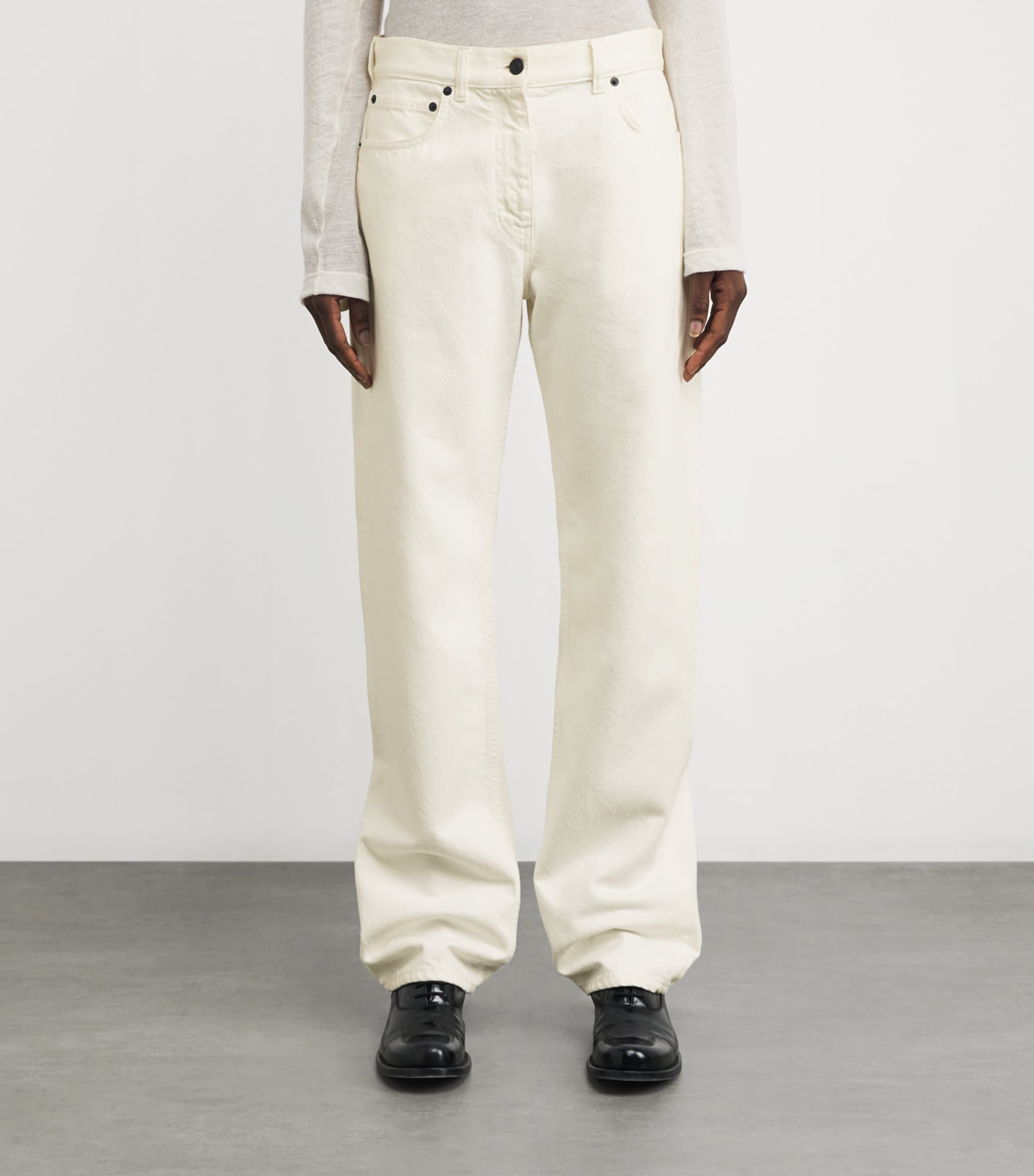 Burty Straight Jeans WHITE Image 3