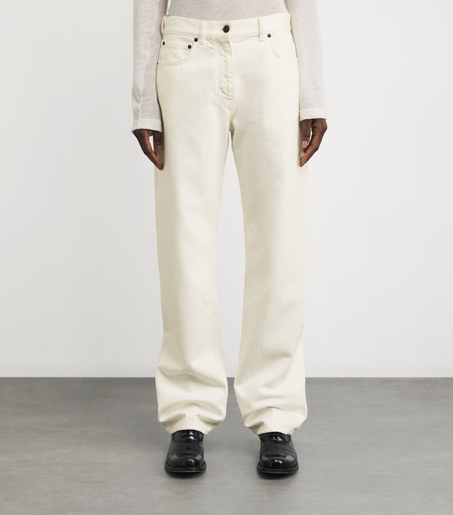 Burty Straight Jeans WHITE Image 3