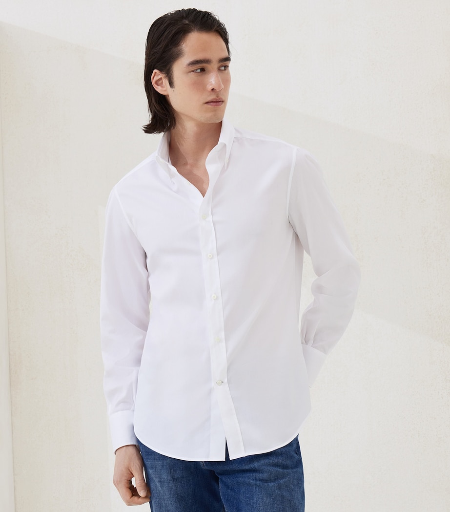 Cotton Twill Button-Down Shirt C159 Image 2