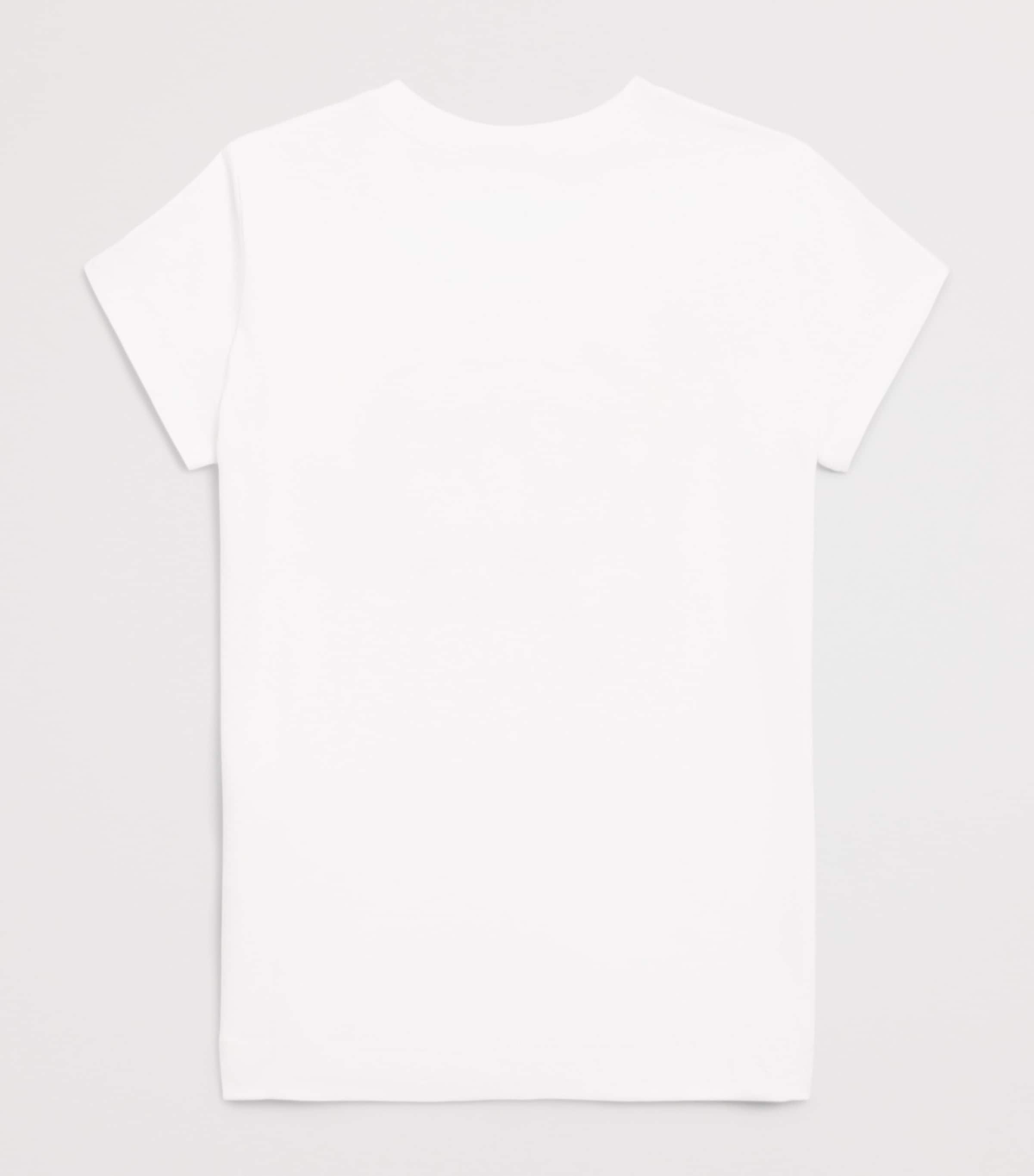 Monnalisa Stretch-Cotton Camper T-Shirt (2-12 Years) Optical White Image 2