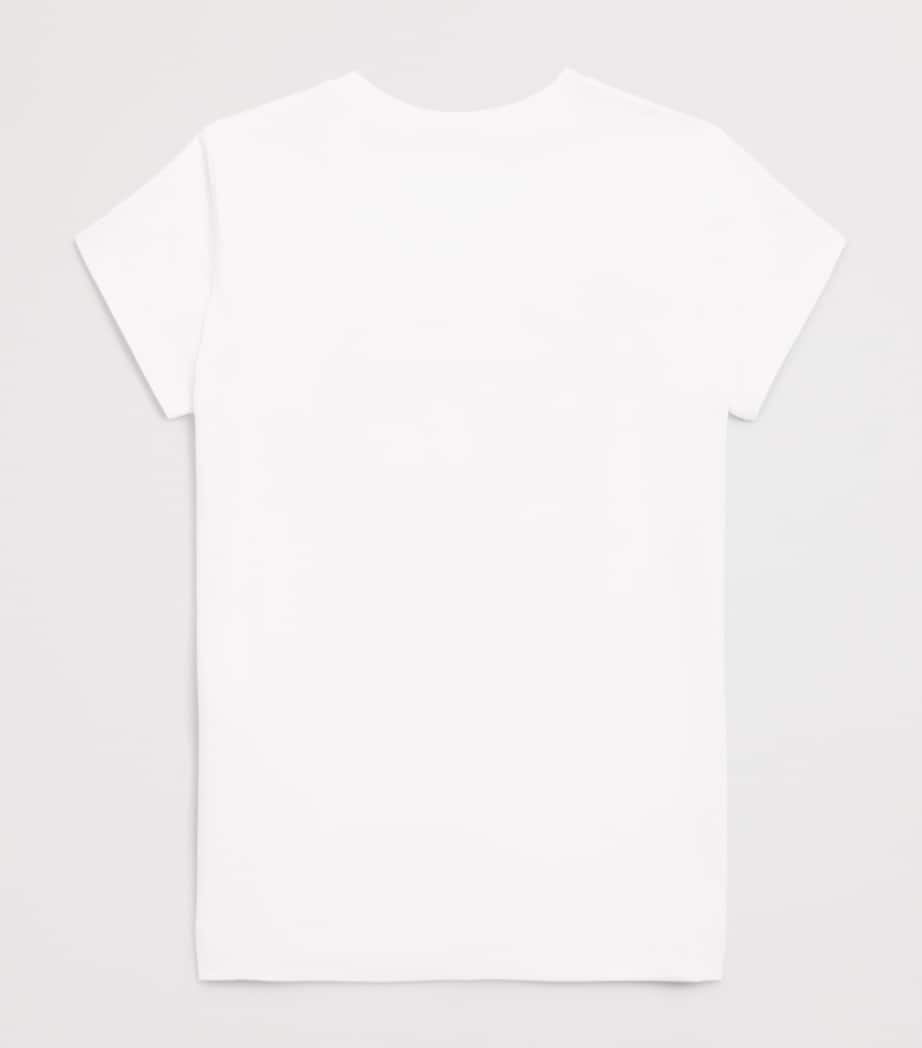 Monnalisa Stretch-Cotton Camper T-Shirt (2-12 Years) Optical White Image 2