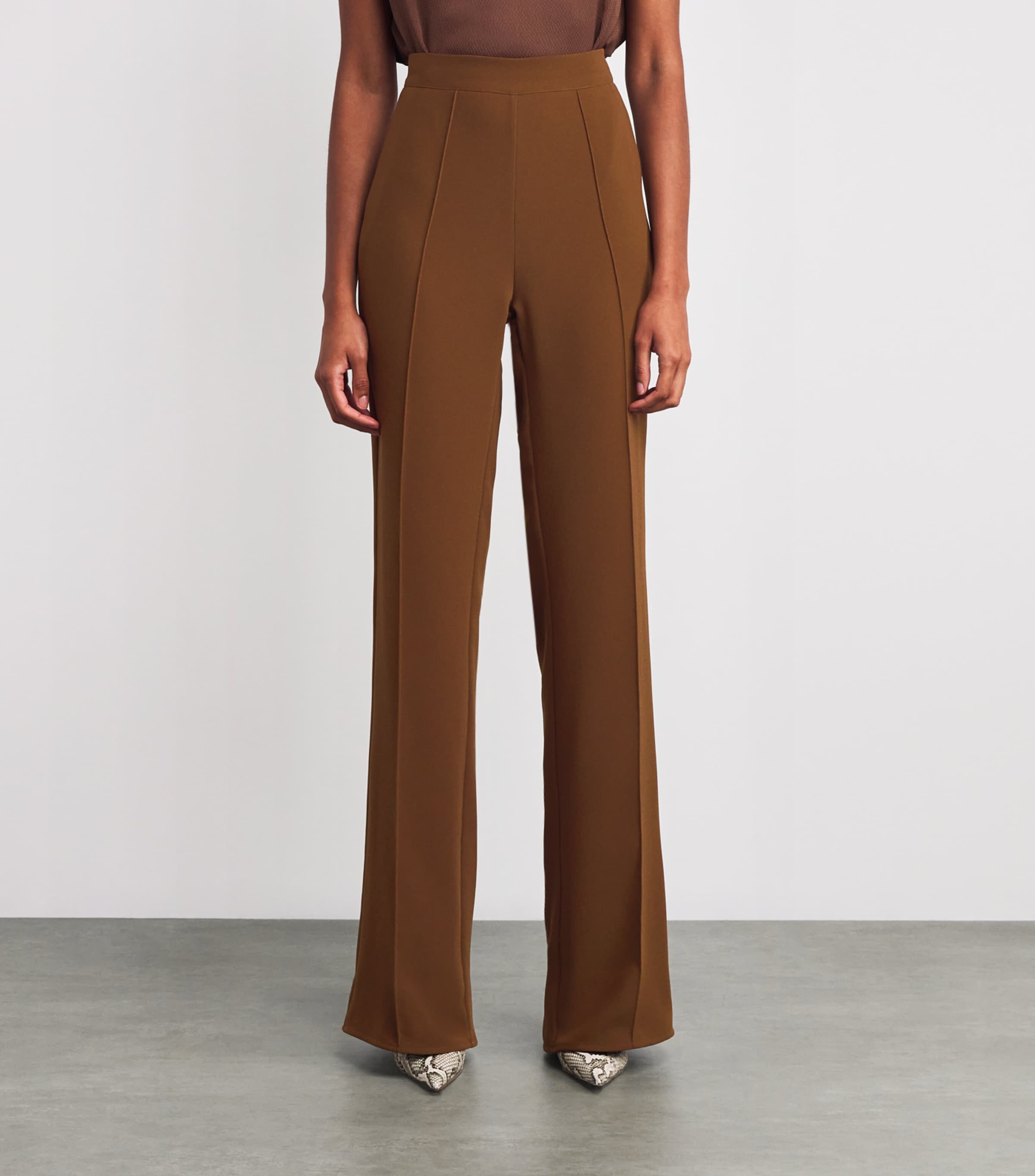 Flared Averill Trousers BRW Image 3