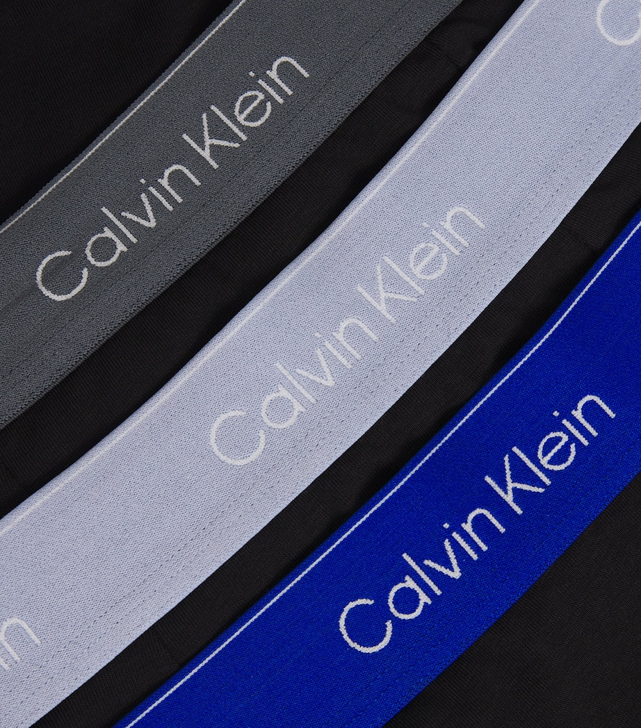 Stretch-Cotton Relaxed Icon Trunks (Pack of 3) BLACK W/ ROYALTY WB Image 5