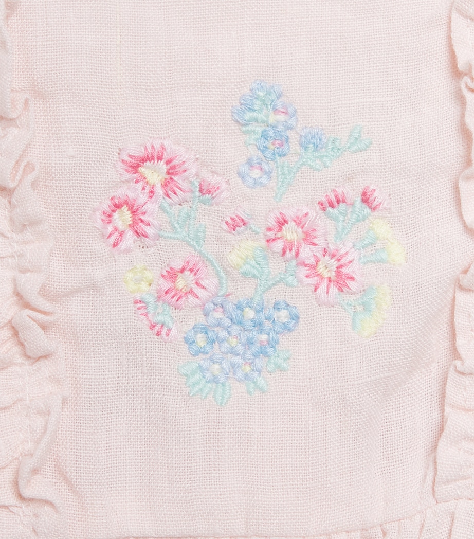 Linen Embroidered Dress (3 Months – 4 Years) 31ROSE PÂLE Image 3