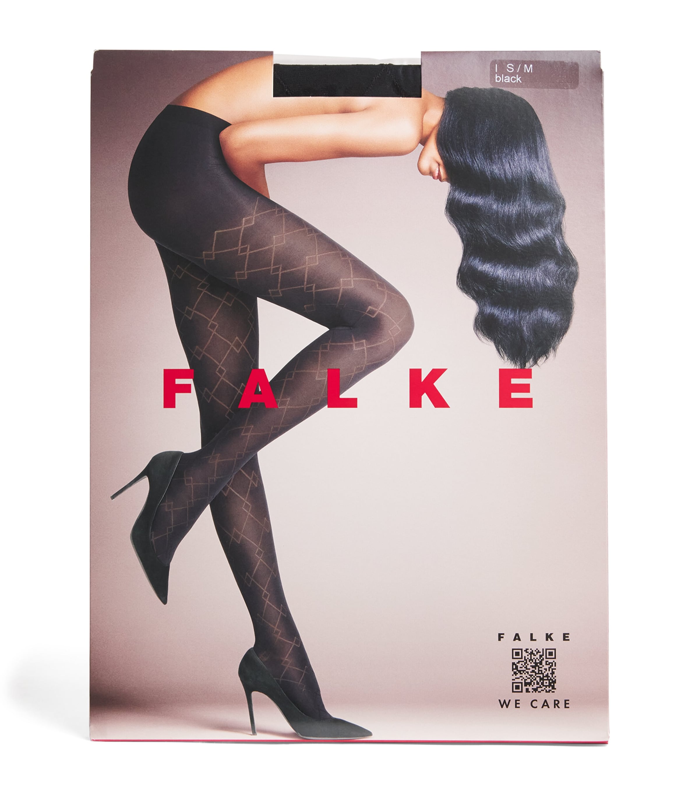 Falke Check Mate Tights In Black