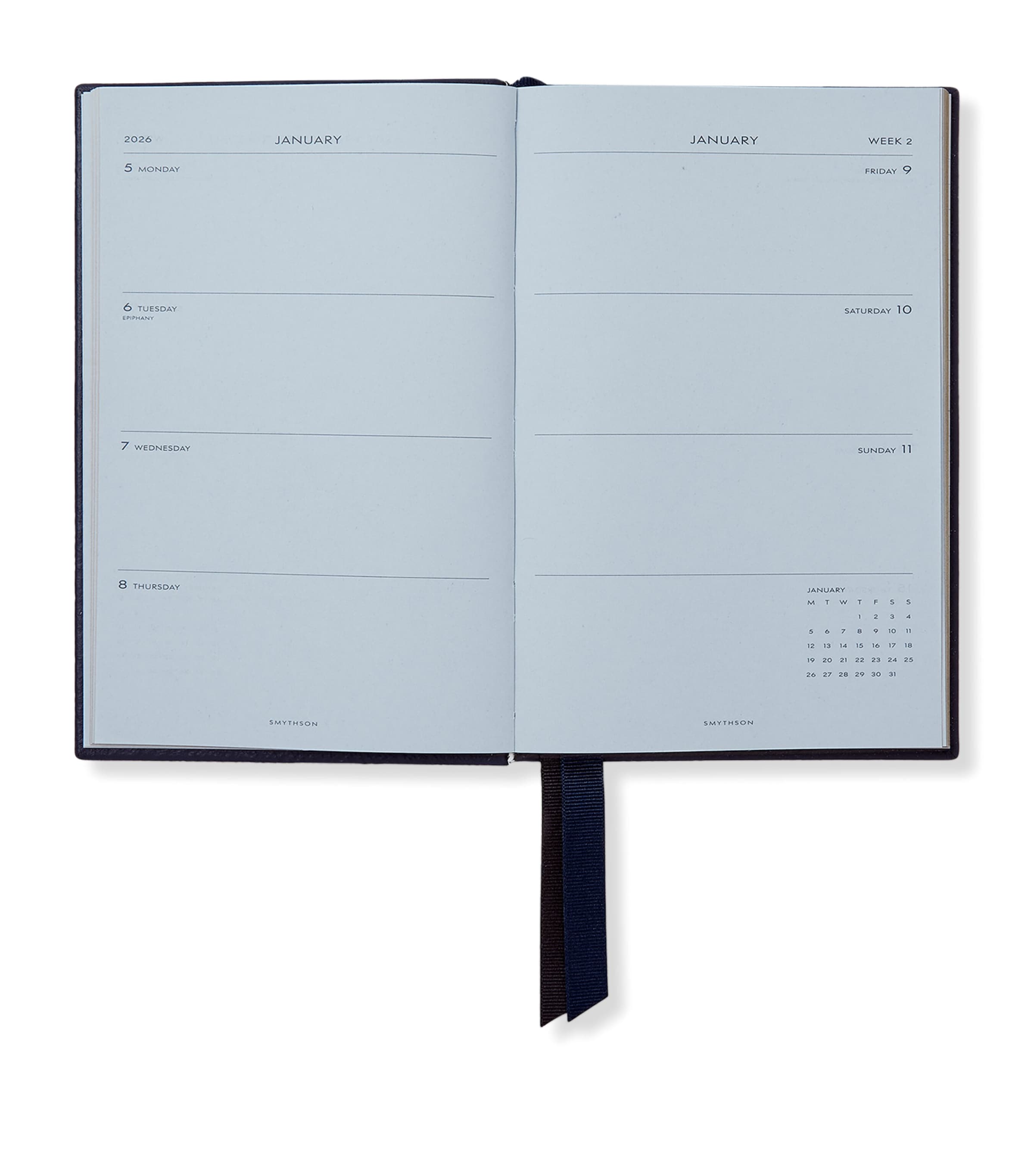 Grained Lambskin Chelsea Diary NAVY Image 2