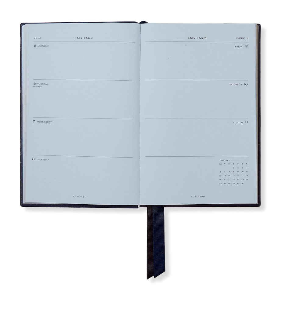 Grained Lambskin Chelsea Diary NAVY Image 2