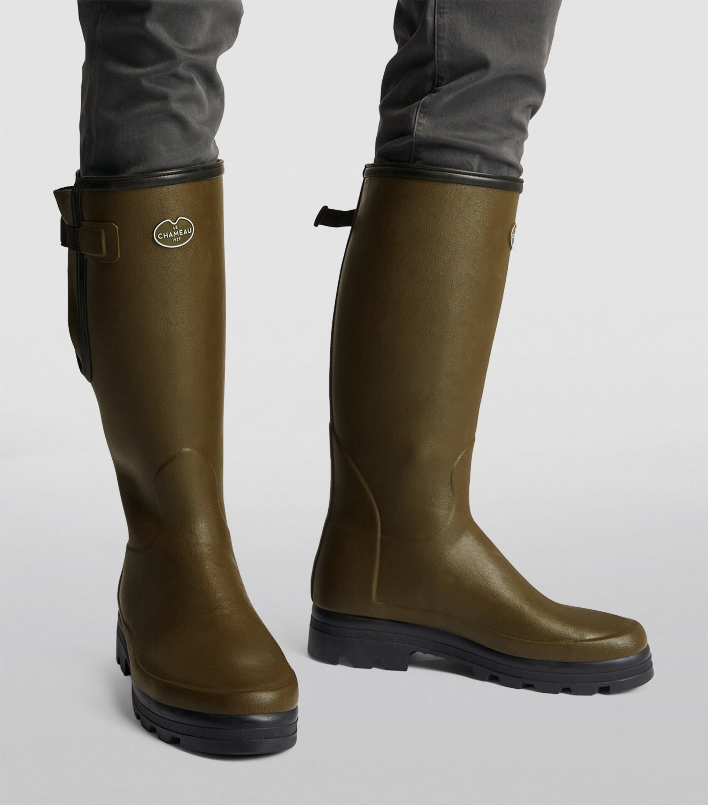 Neoprene-Lined Vierzonord Wellington Boots VERT CHAMEAU 7100 Image 9