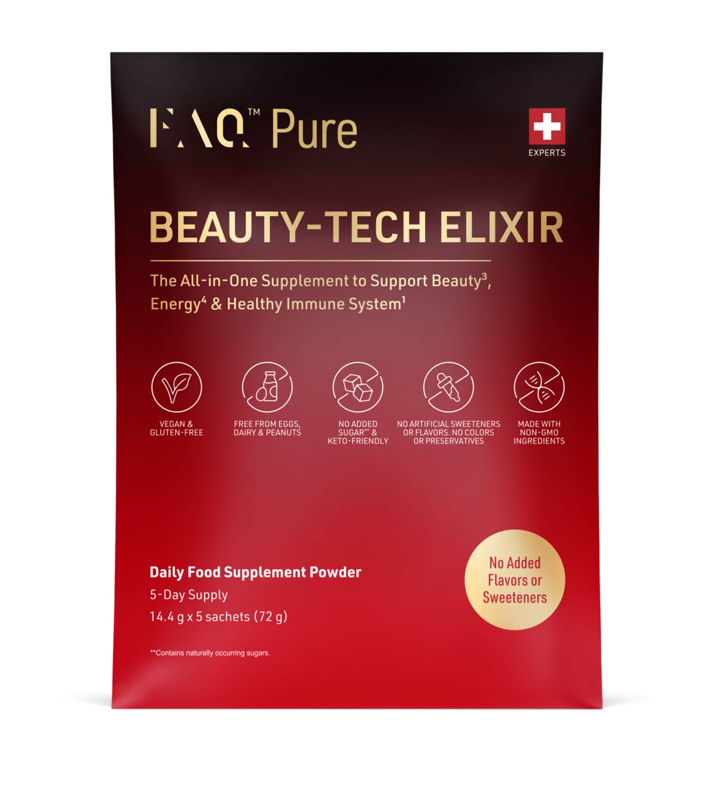 FAQ Pure Beauty-Tech Elixir Sachets (Pack of 5) Image 1