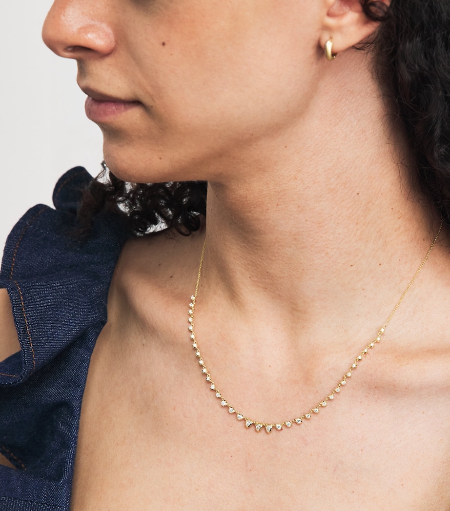 Jade Trau Yellow Gold and Diamond Small Envoy Riviera Necklace Yellow Gold Image 2