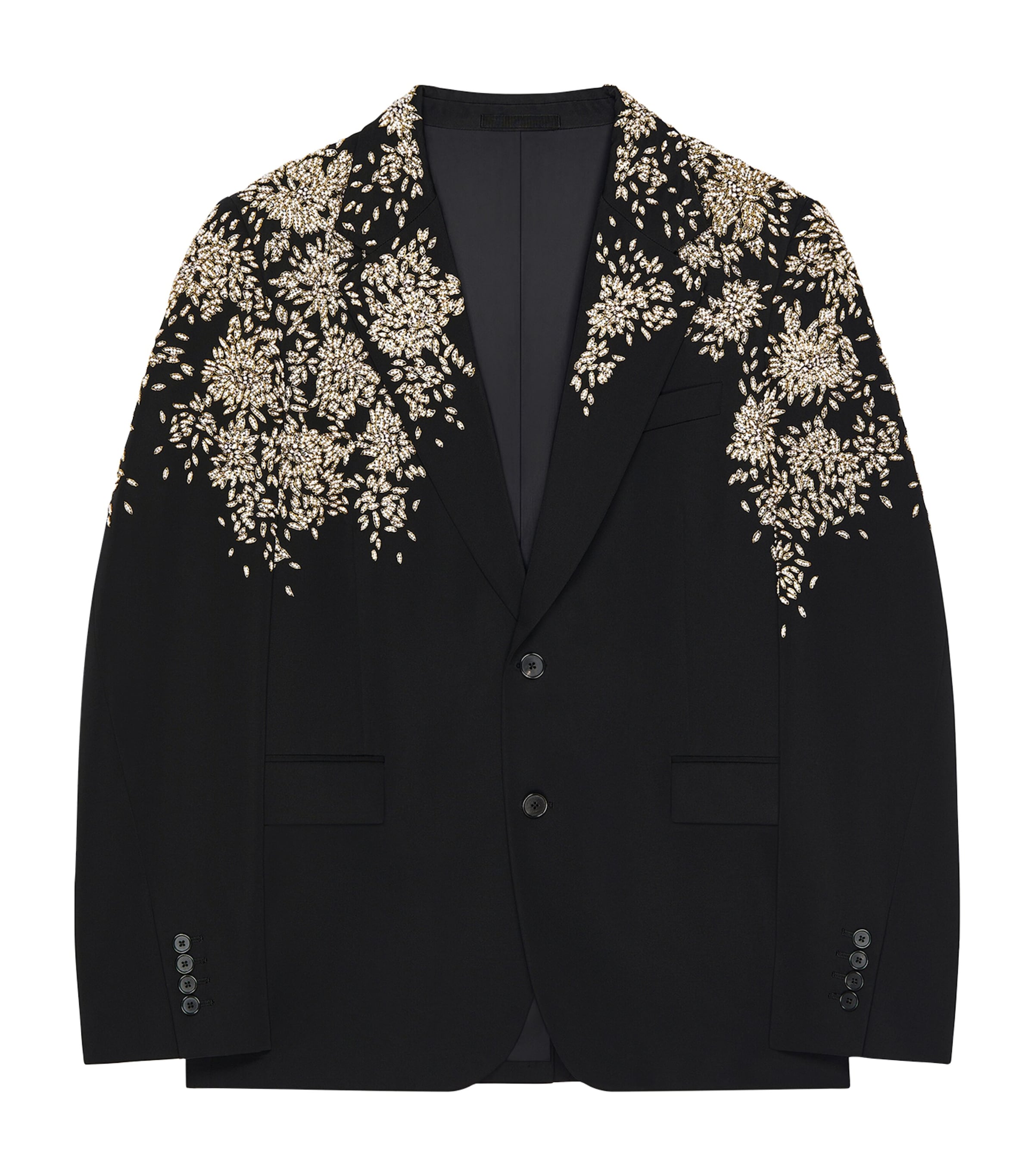 Givenchy Mens Wool Embellished Blazer Image 3
