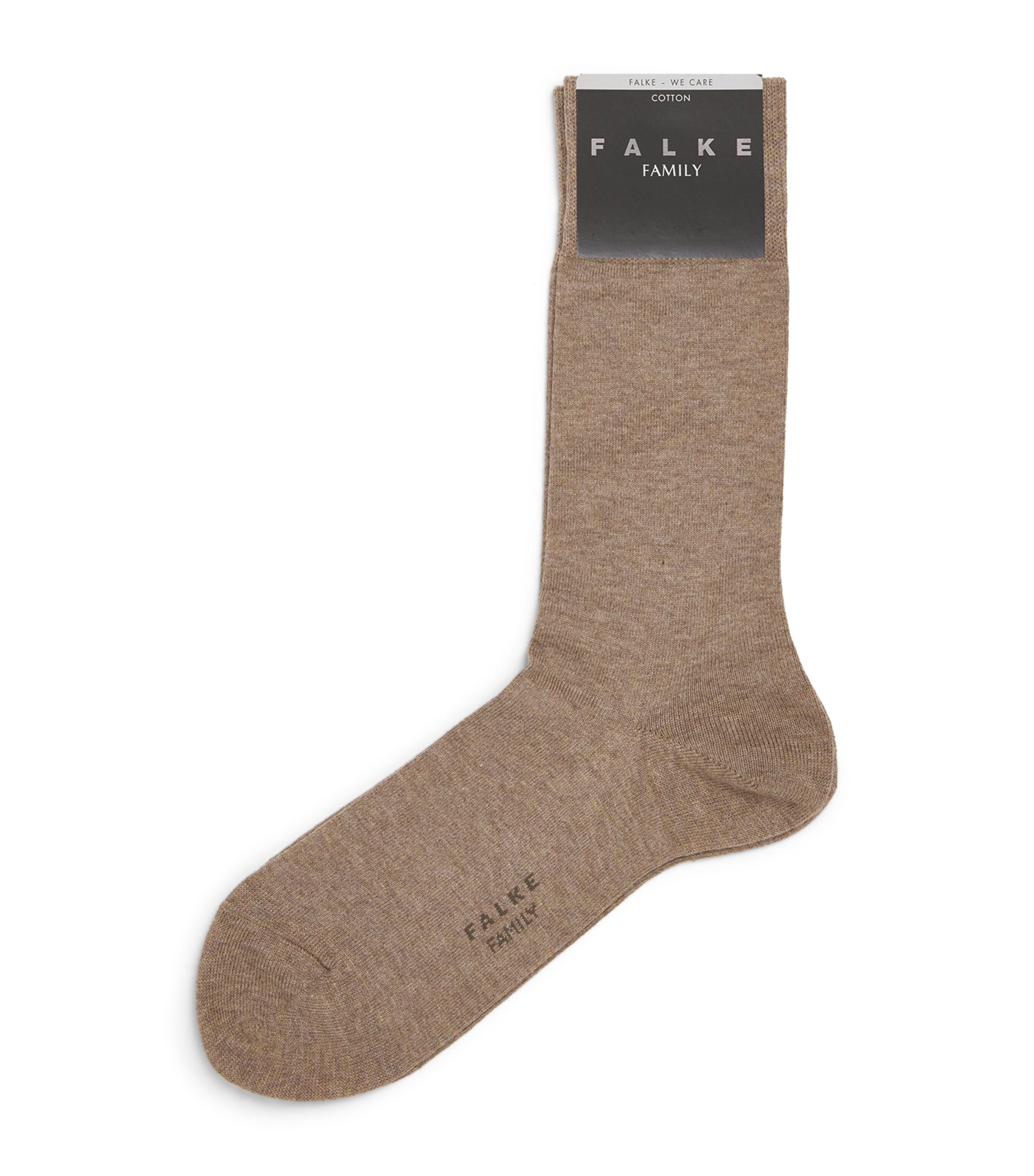 Falke Mens Family Socks Nutmeg Mel Image 1