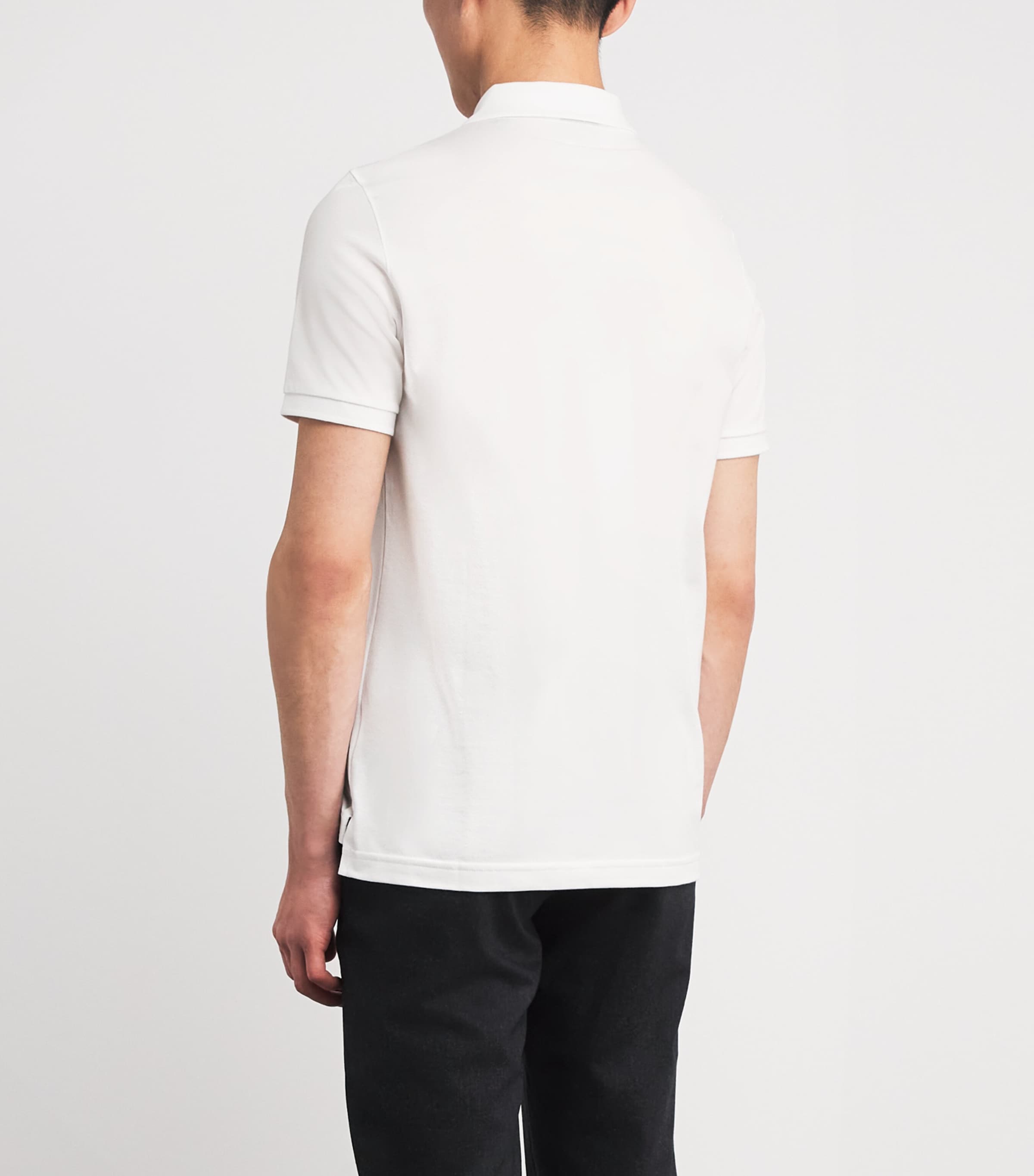 Pima Cotton Piqué Polo Shirt 2000 WHITE Image 4