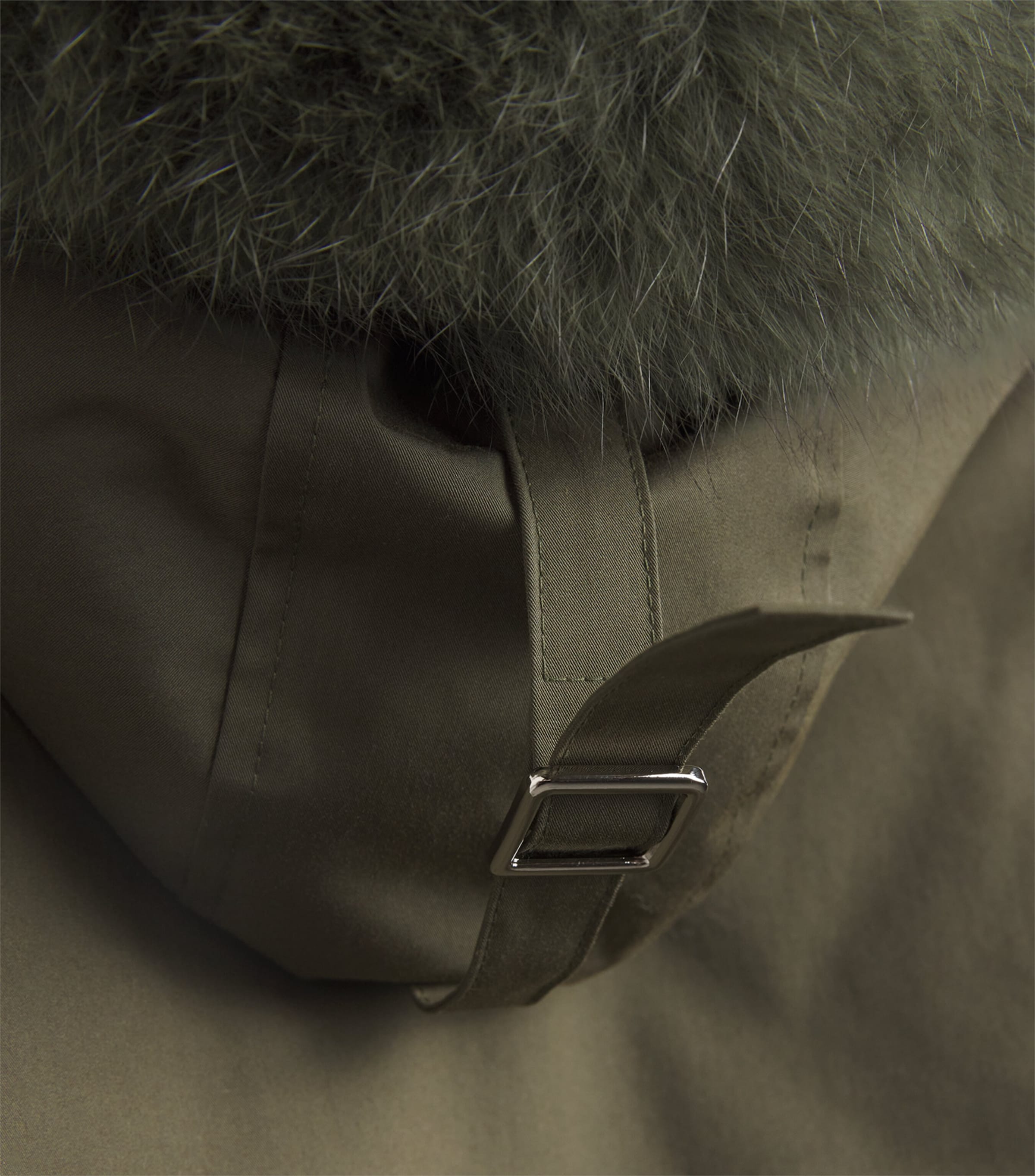 Cotton-Blend Fur-Trim Parka (4-14 Years) A8209FERN Image 3