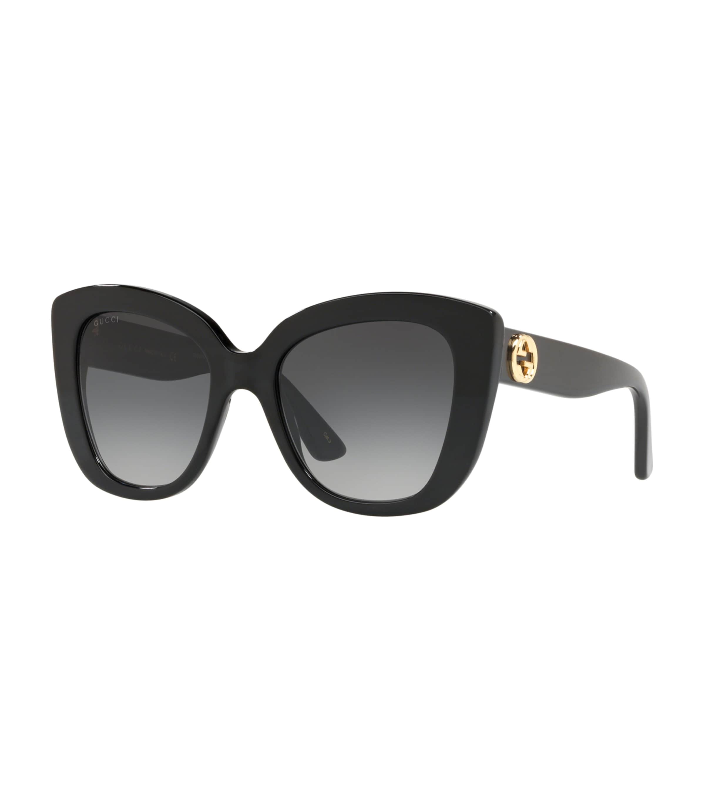 Oversized Round Sunglasses BLACK Image 2