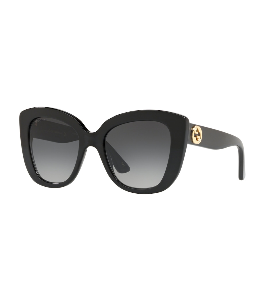 Oversized Round Sunglasses BLACK Image 2