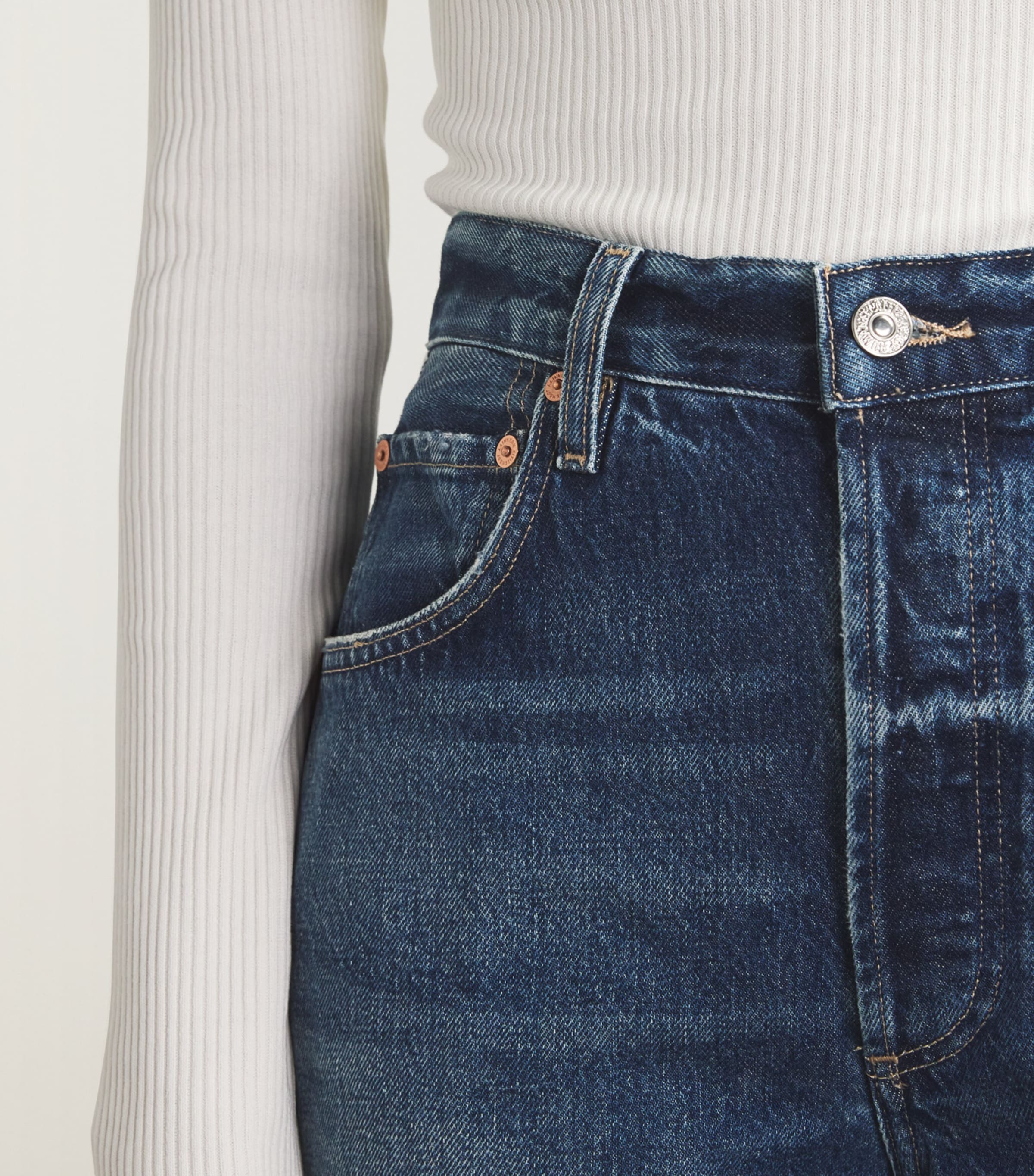 Citizens of Humanity Blue The Ayla Baggy Jeans | Harrods UK